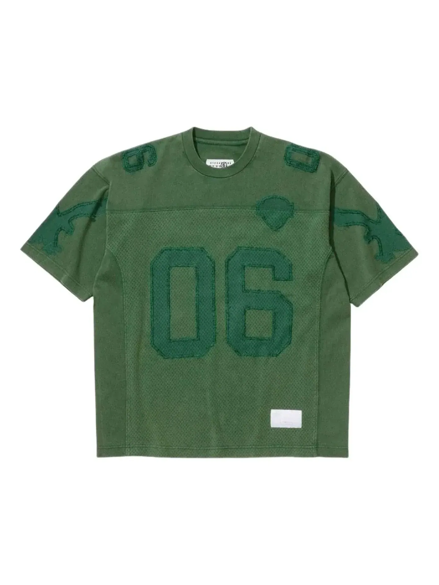 Футболка Supreme x MM6 Maison Margiela из хлопка — изображение 1 из 2, зеленый