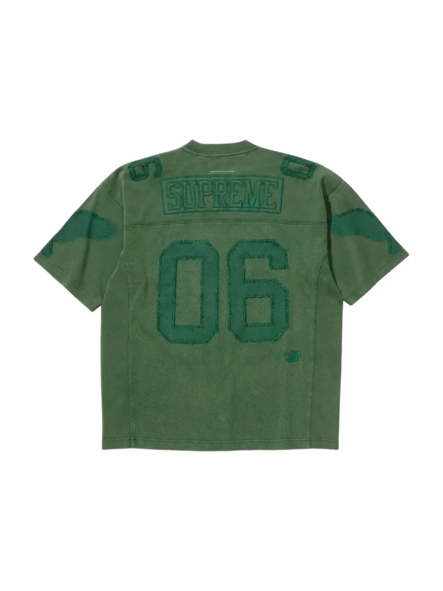 Футболка Supreme x MM6 Maison Margiela из хлопка — изображение 2 из 2, зеленый