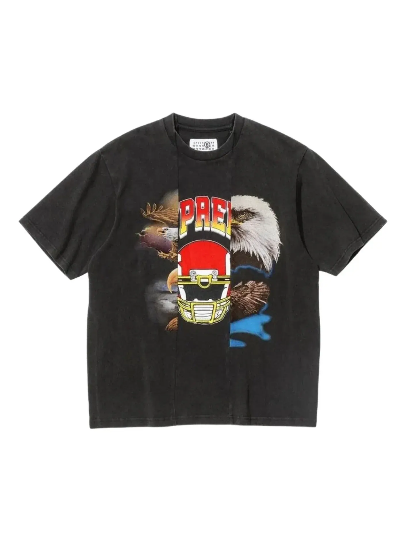 Футболка Supreme x MM6 Maison Margiela Split S/S 'Black' — изображение 1 из 2, черный