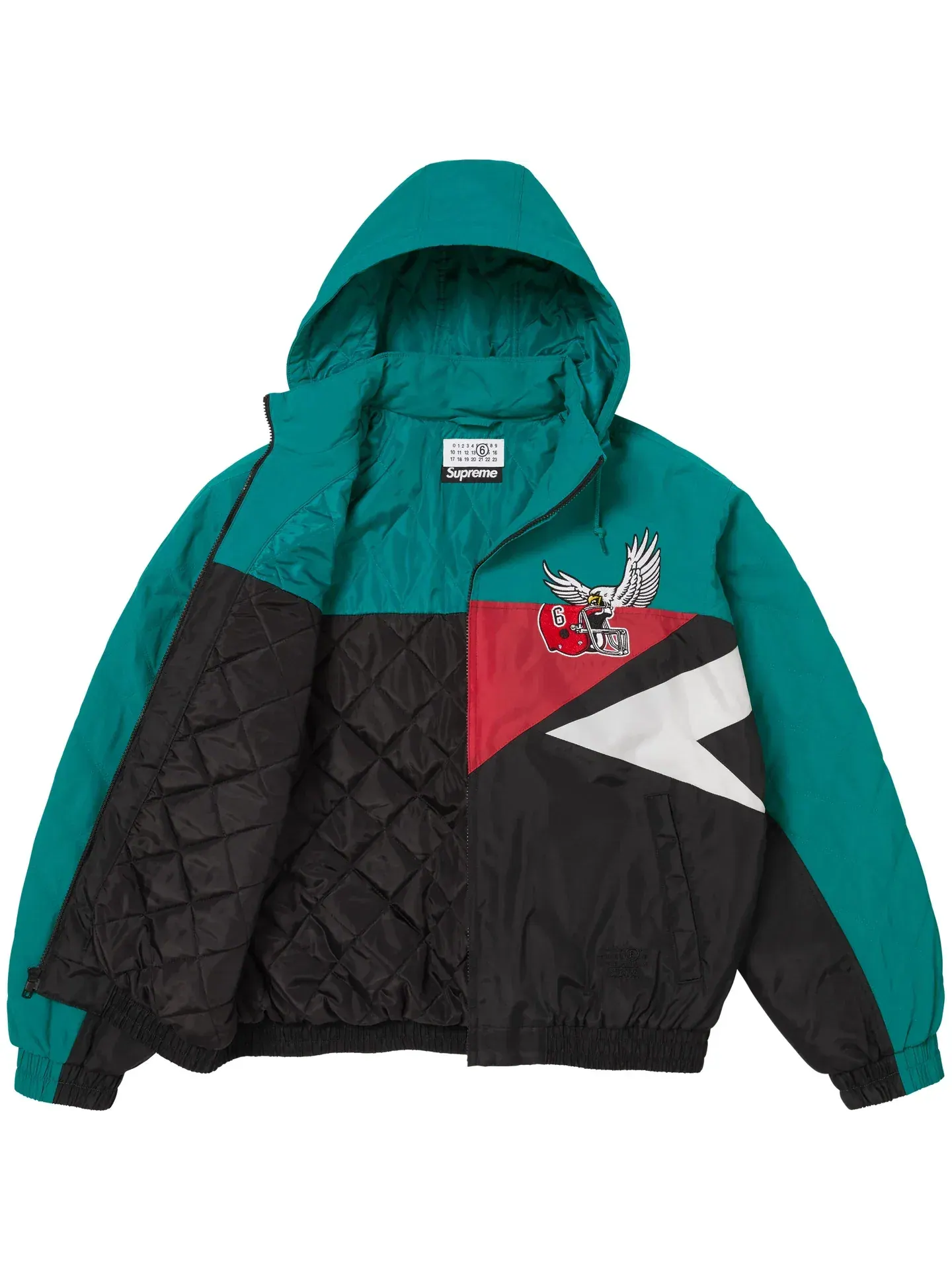 Куртка Supreme MM6 Maison Margiela SS26 WEEK4 Split Stadium — изображение 2 из 6, черный