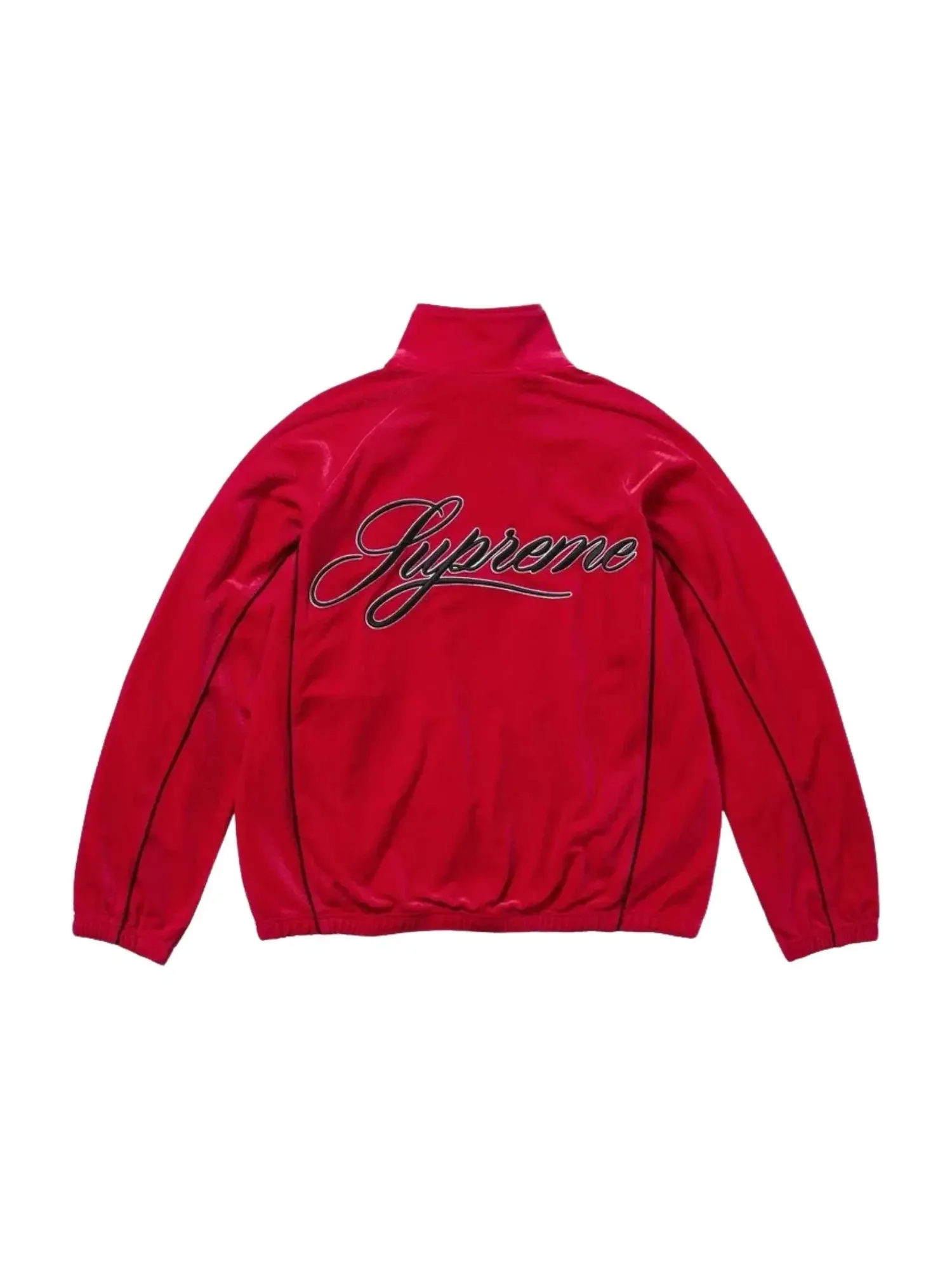 Спортивная куртка Supreme SS26 из велюровой сетки — изображение 3 из 3, красный