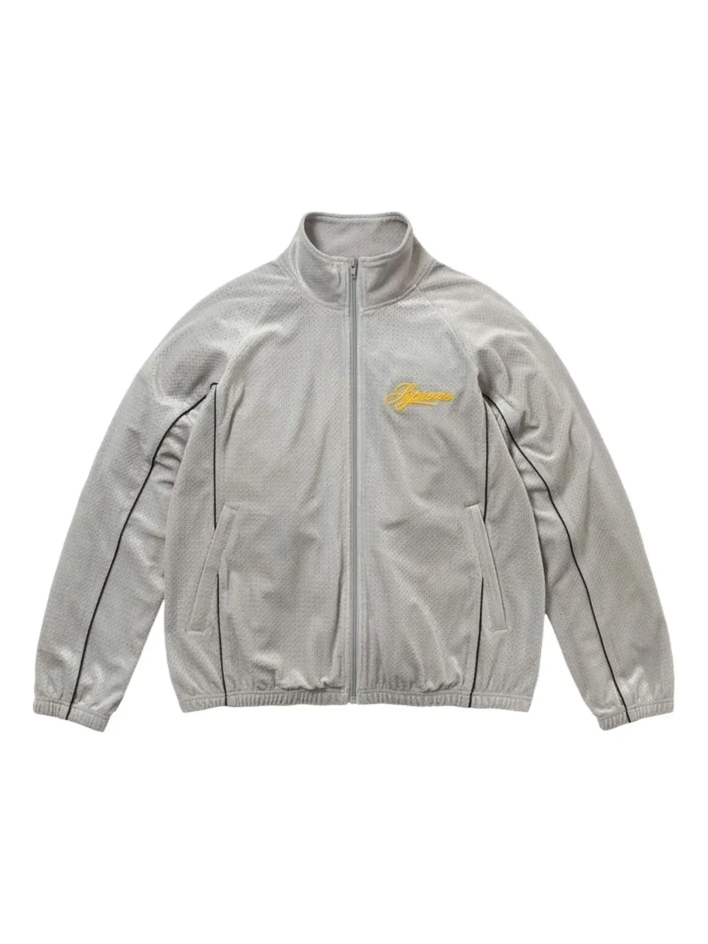 Спортивная куртка Supreme SS26 из велюровой сетки — изображение 1 из 3, серебряный