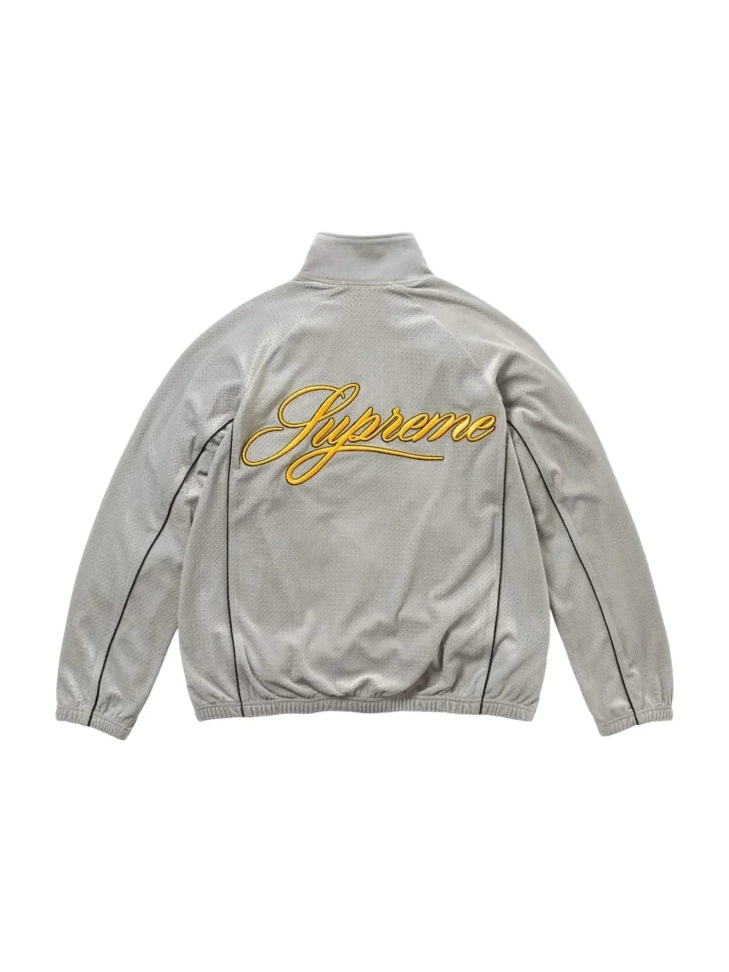 Спортивная куртка Supreme SS26 из велюровой сетки — изображение 3 из 3, серебряный