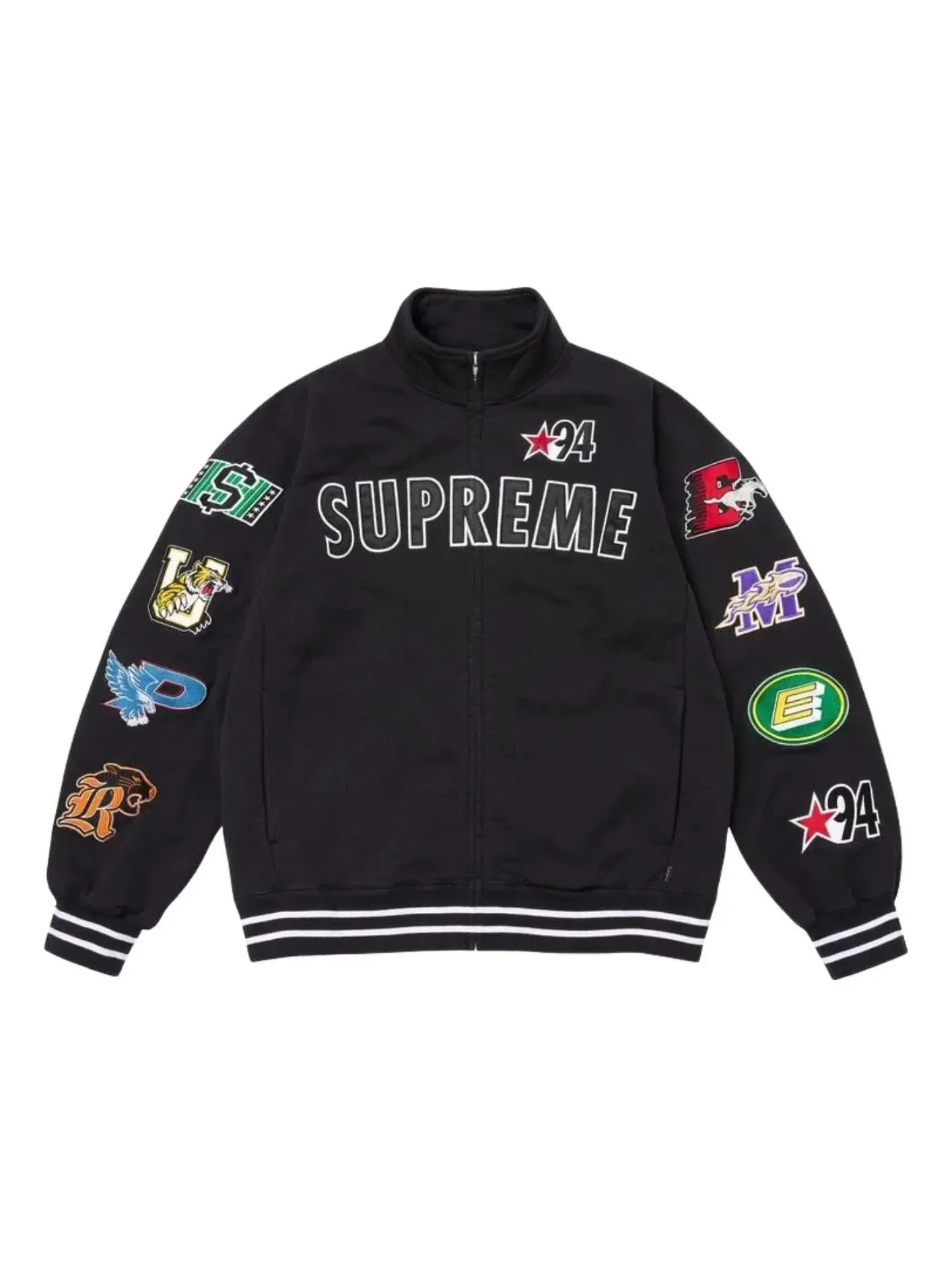 Толстовка-куртка Supreme SS26 Mascots на молнии, черная, SUP-SS26-126-BLK — изображение 1 из 1, черный