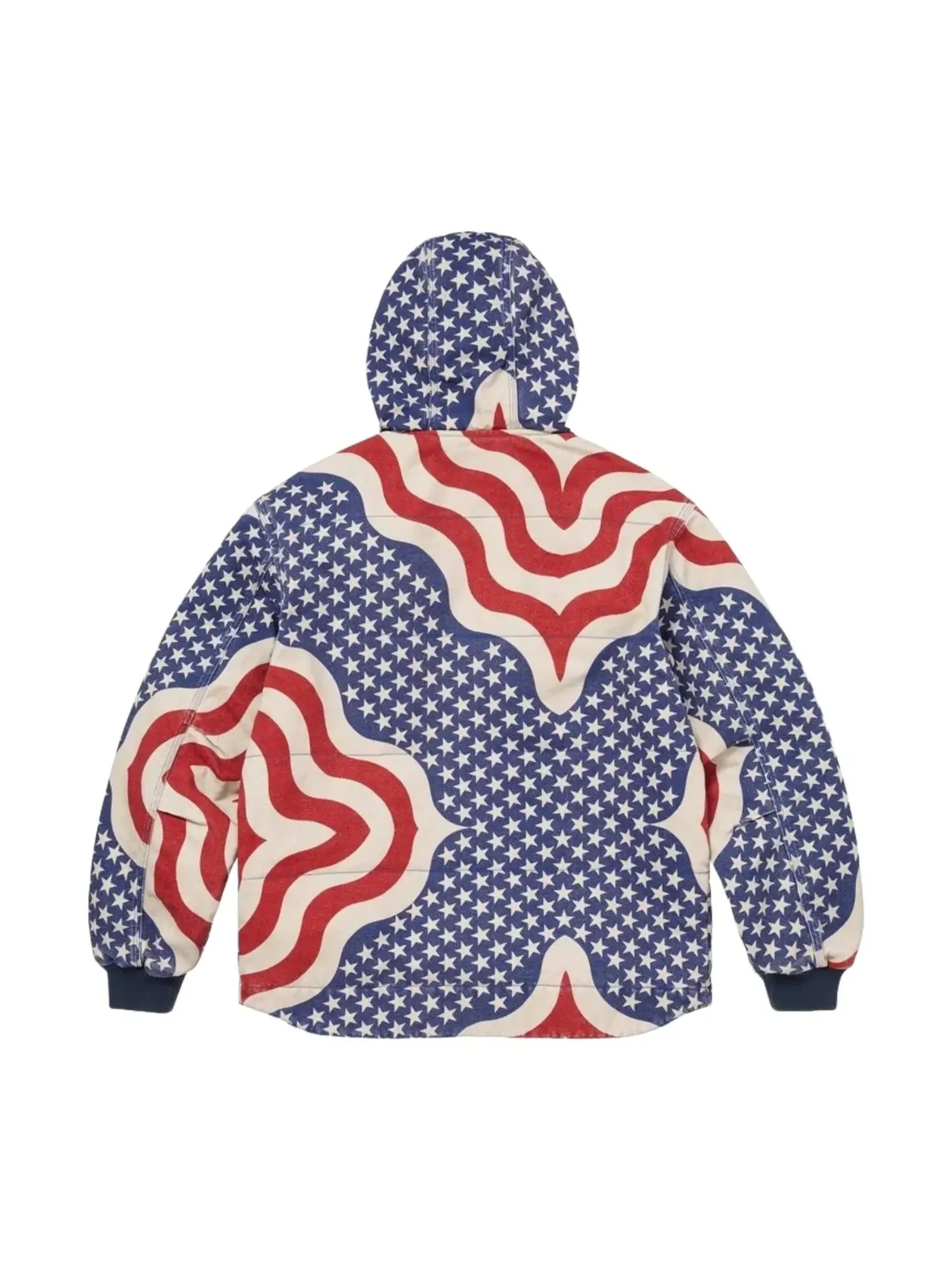 Рабочая куртка Supreme SS26 Flag Quilted Hooded Work Jacket 'Multicolor' — изображение 3 из 3, мульти