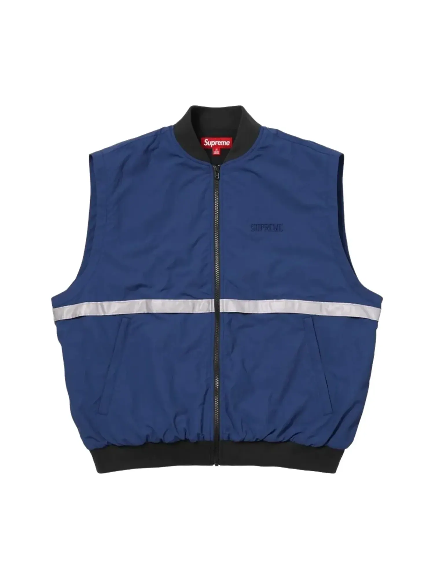 Куртка Supreme SS26 с отстегивающимися рукавами и светоотражающими полосами — изображение 4 из 4, темно-синий