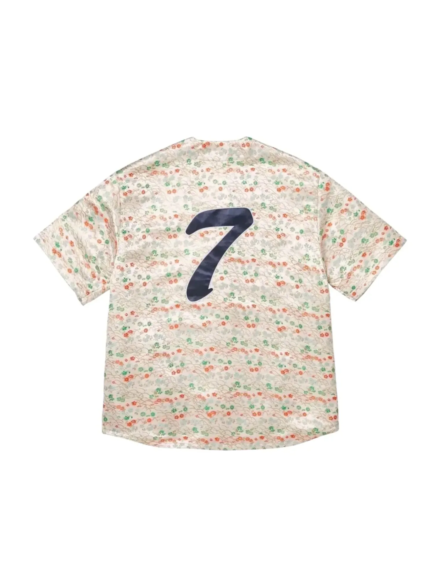 Бейсбольная майка Supreme SS26 с цветочным жаккардовым узором — изображение 2 из 2, белый