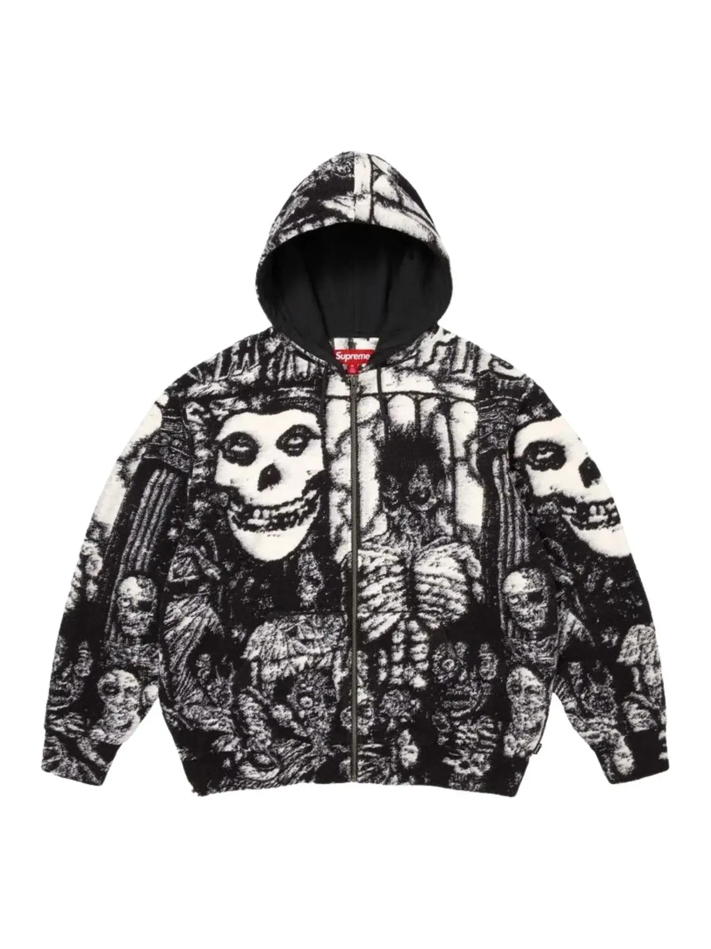 Толстовка Supreme x The Misfits SS26 с капюшоном на молнии, черный, SUP-SS26-153-BLK — изображение 1 из 2