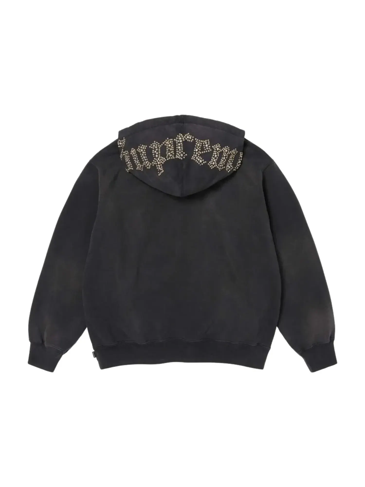 Толстовка Supreme SS26 с капюшоном и декоративными заклепками, черная, SUP-SS26-154-BLK — изображение 2 из 2, черный