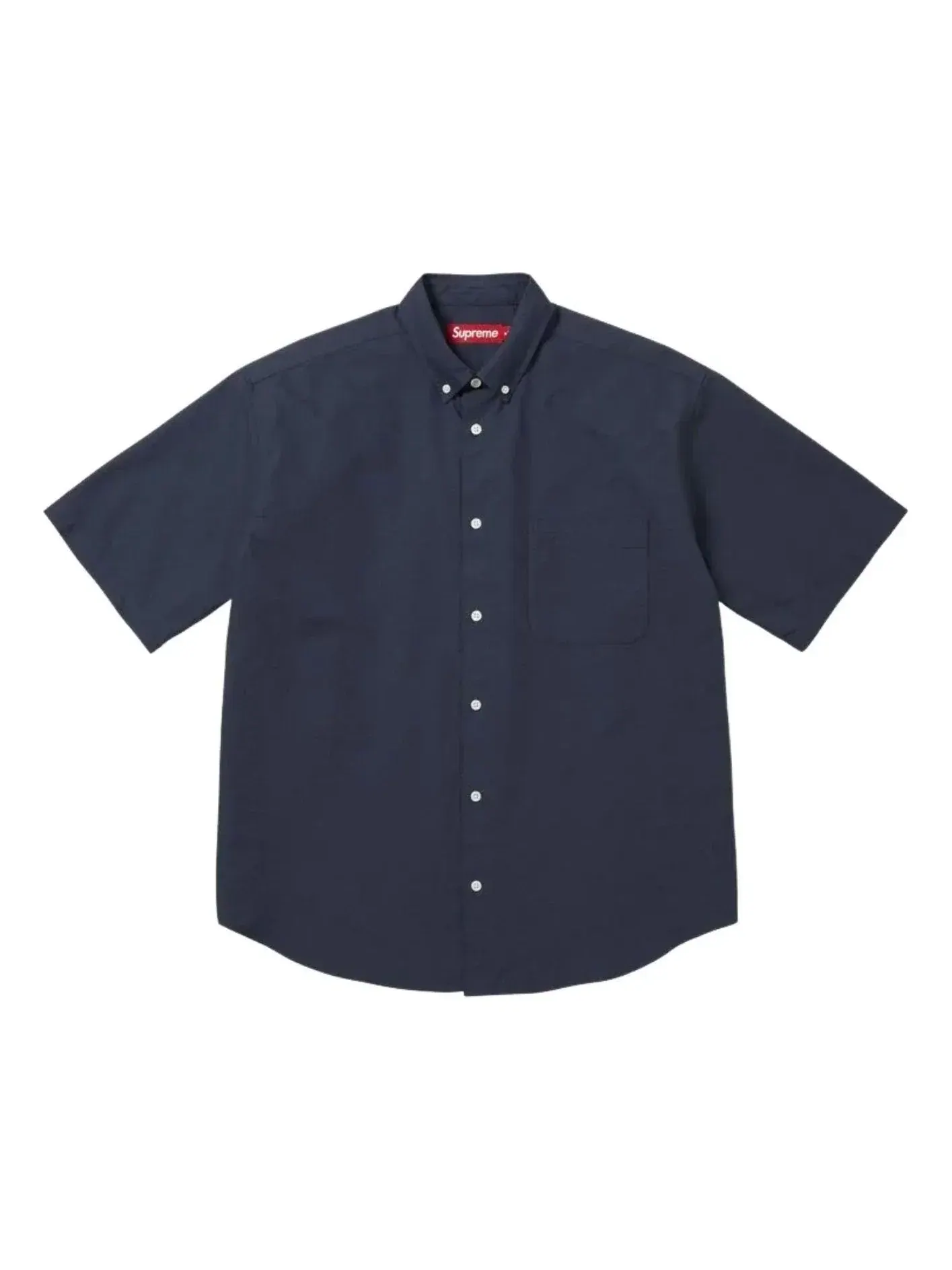 Рубашка Supreme SS26 Loose Fit Oxford S/S Shirt 'Navy' SUP-SS26-158-NVY — изображение 1 из 1, темно-синий