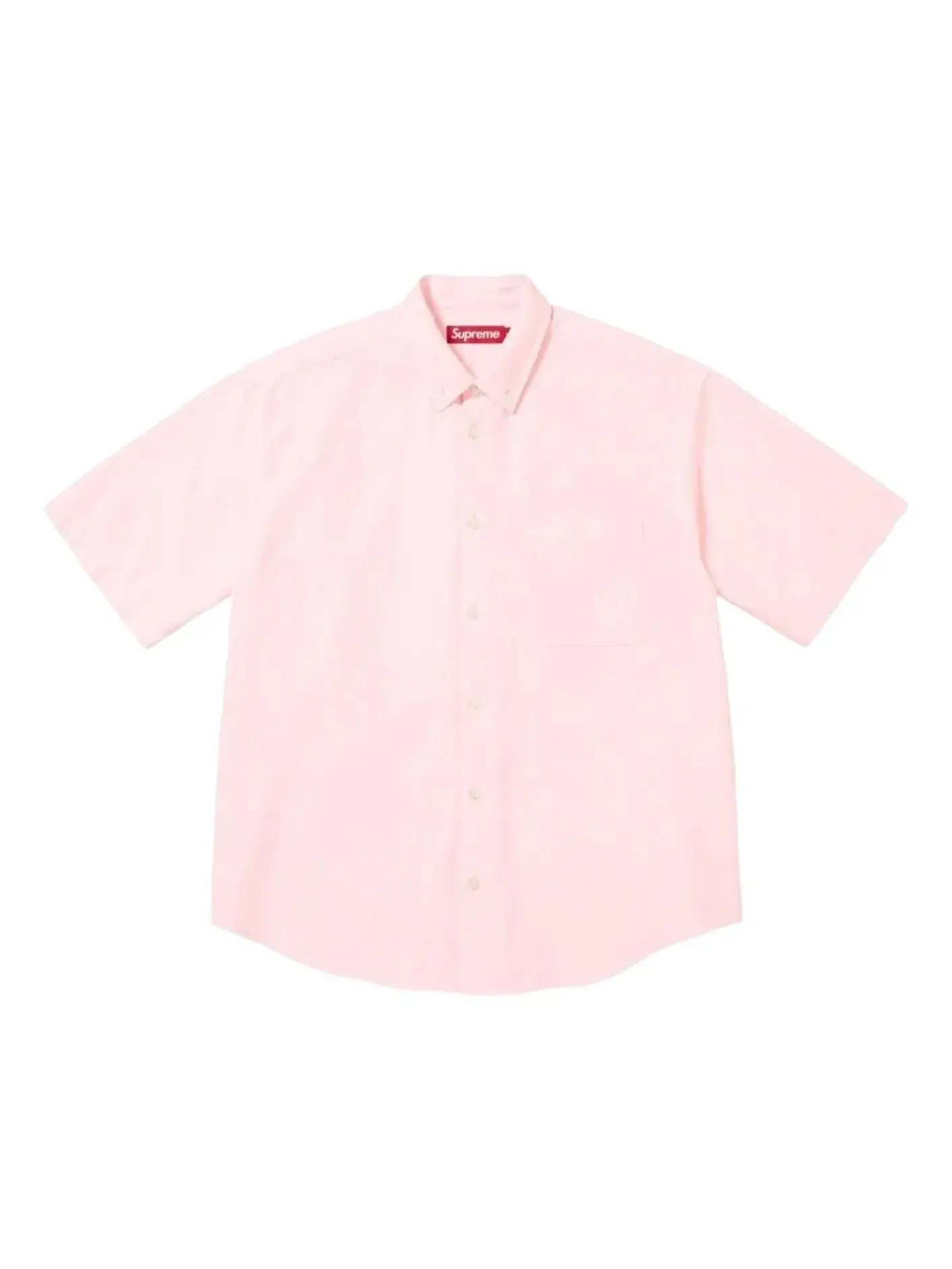 Рубашка Supreme SS26 свободного кроя Oxford S/S, розовая, SUP-SS26-158-PNK — изображение 1 из 1, розовый