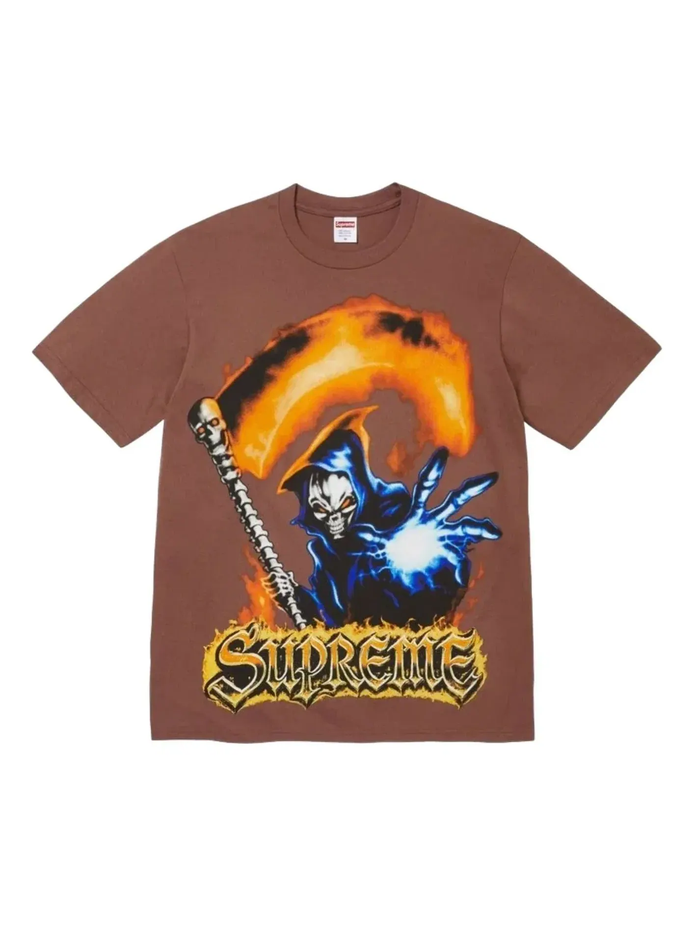 Футболка Supreme SS26 Grim Reaper — изображение 1 из 2, коричневый