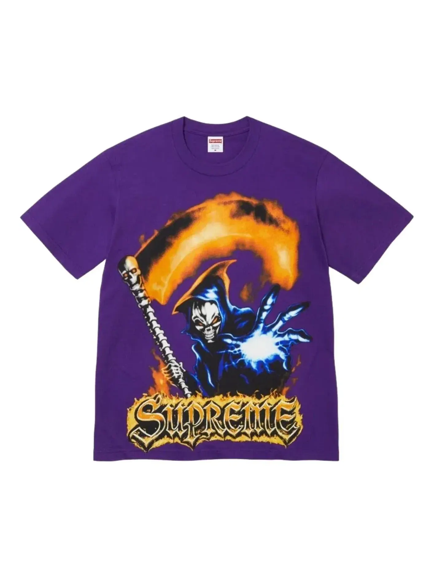 Футболка Supreme SS26 Grim Reaper, фиолетовая, SUP-SS26-159-PUR — изображение 1 из 2, фиолетовый