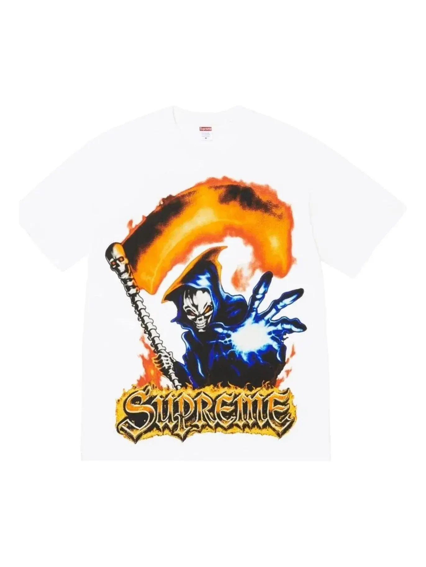 Футболка Supreme SS26 Grim Reaper, белая, SUP-SS26-159-WHT — изображение 1 из 2, белый