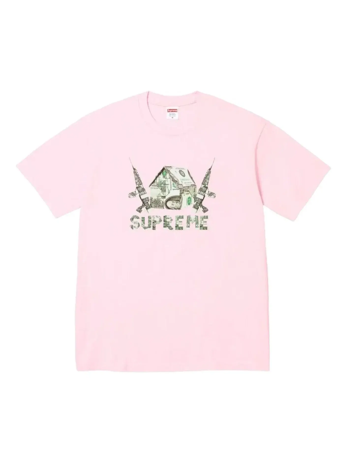Футболка Supreme SS26 Origami, светло-розовая, SUP-SS26-160-PNK — изображение 1 из 1, розовый