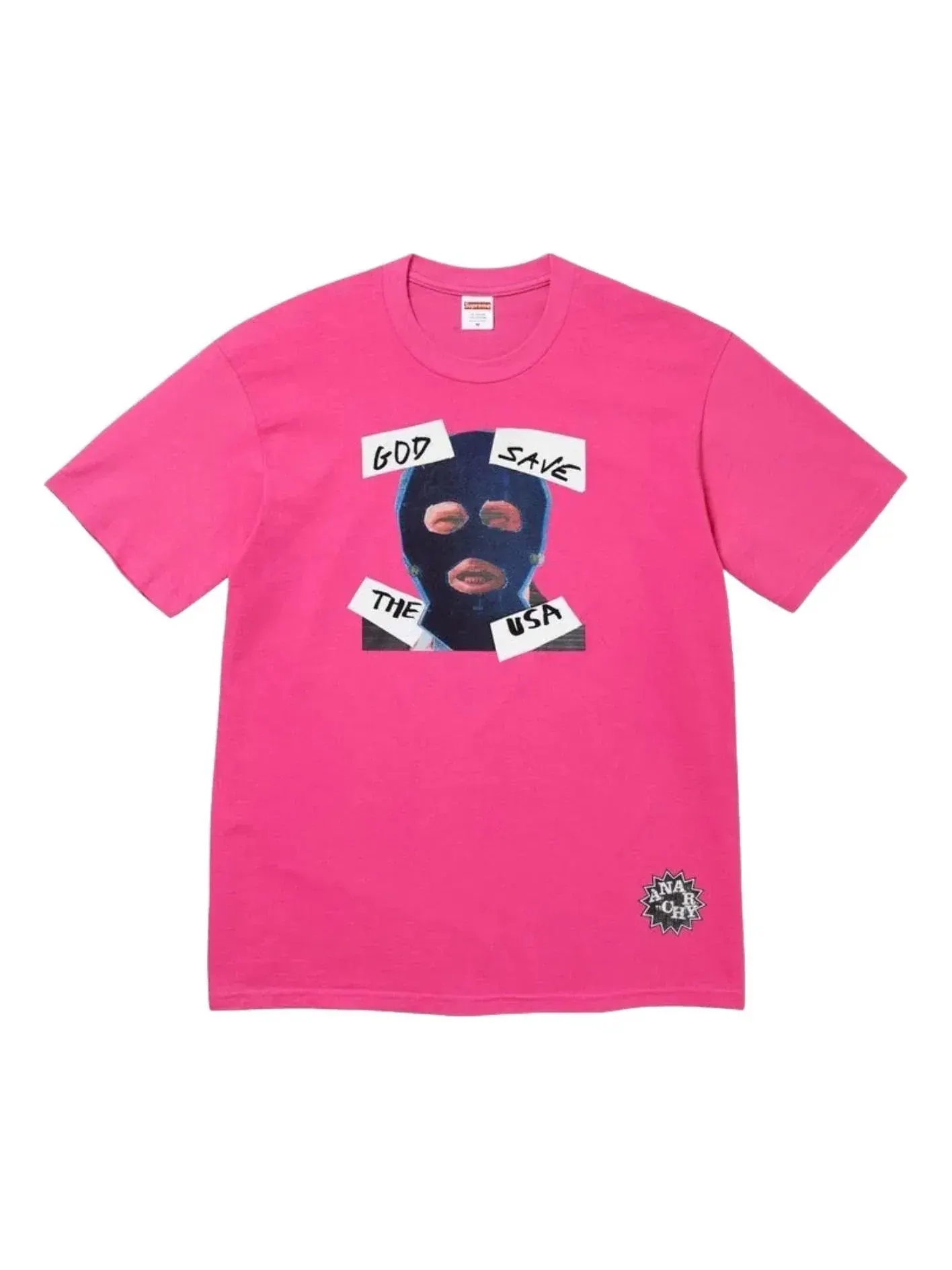 Футболка Supreme SS26 God Save Us — изображение 1 из 2, розовый
