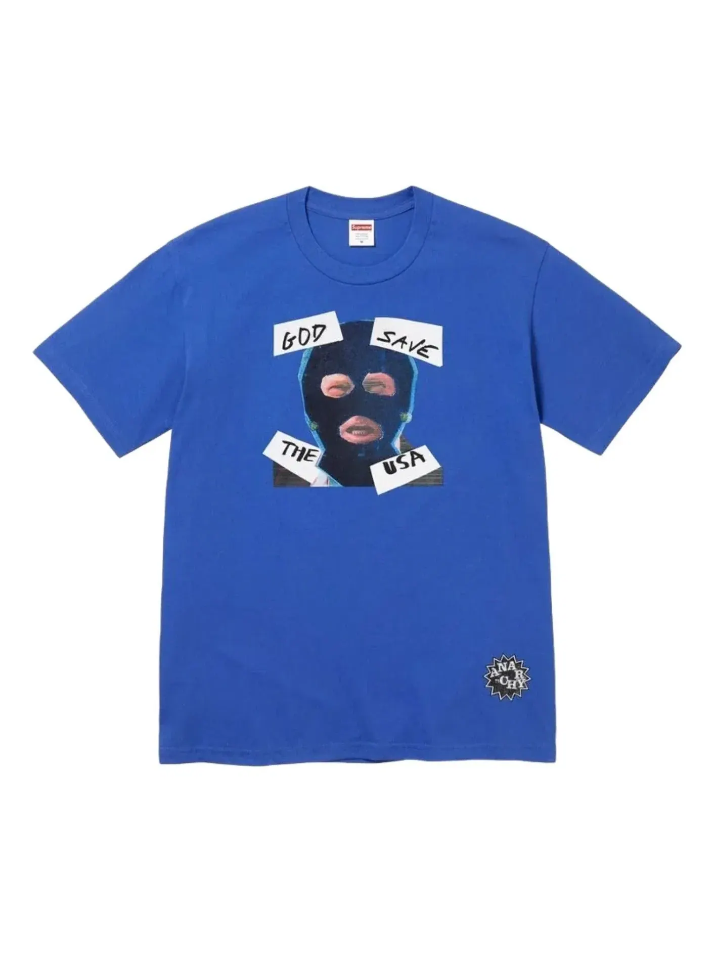 Футболка Supreme SS26 God Save Us 'Royal' SUP-SS26-162-RYL — изображение 1 из 2, синий