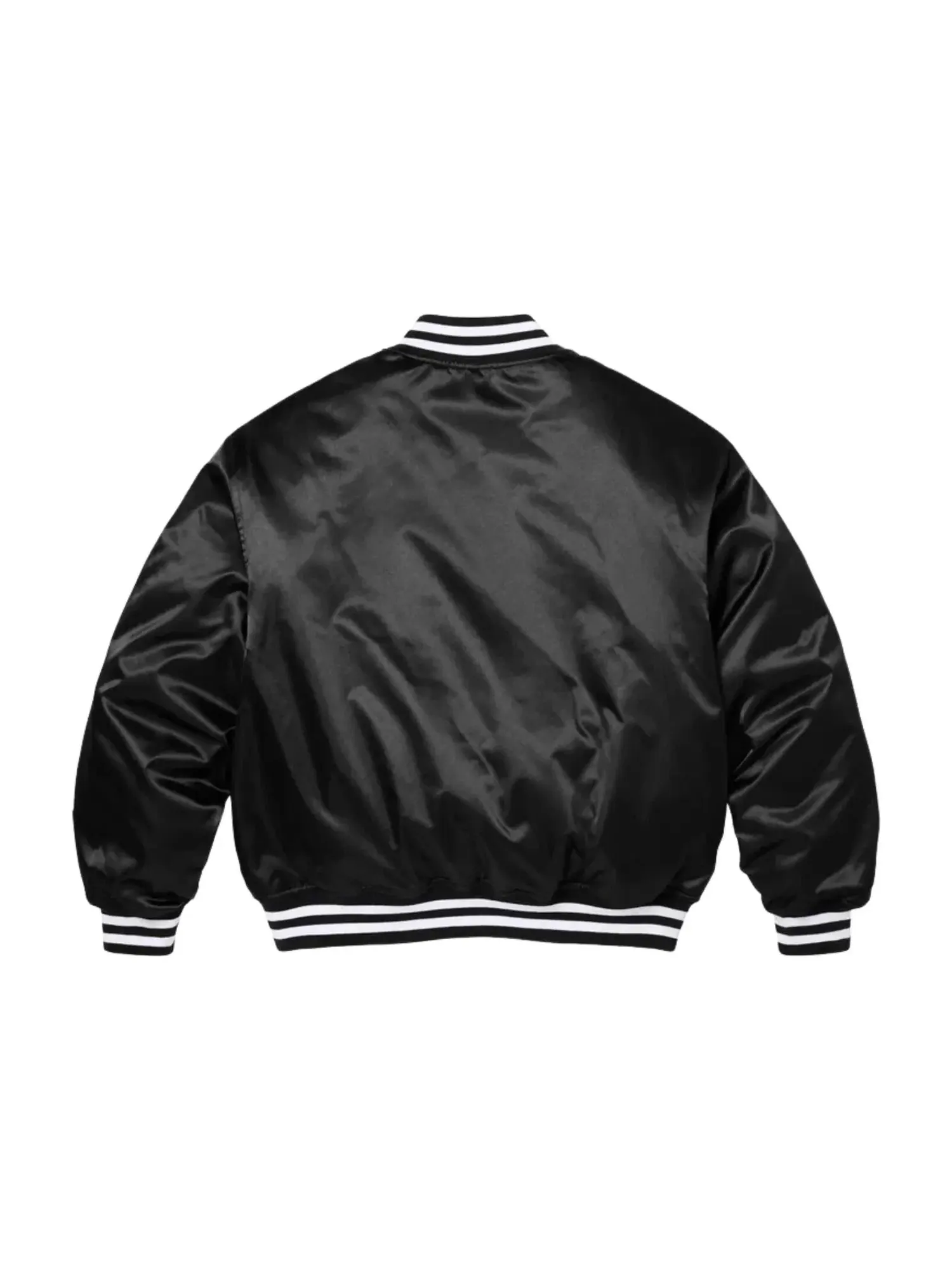 Куртка-бомбер Supreme x Champion SS26 из атласа, черная, SUP-SS26-170-BLK — изображение 3 из 3, черный