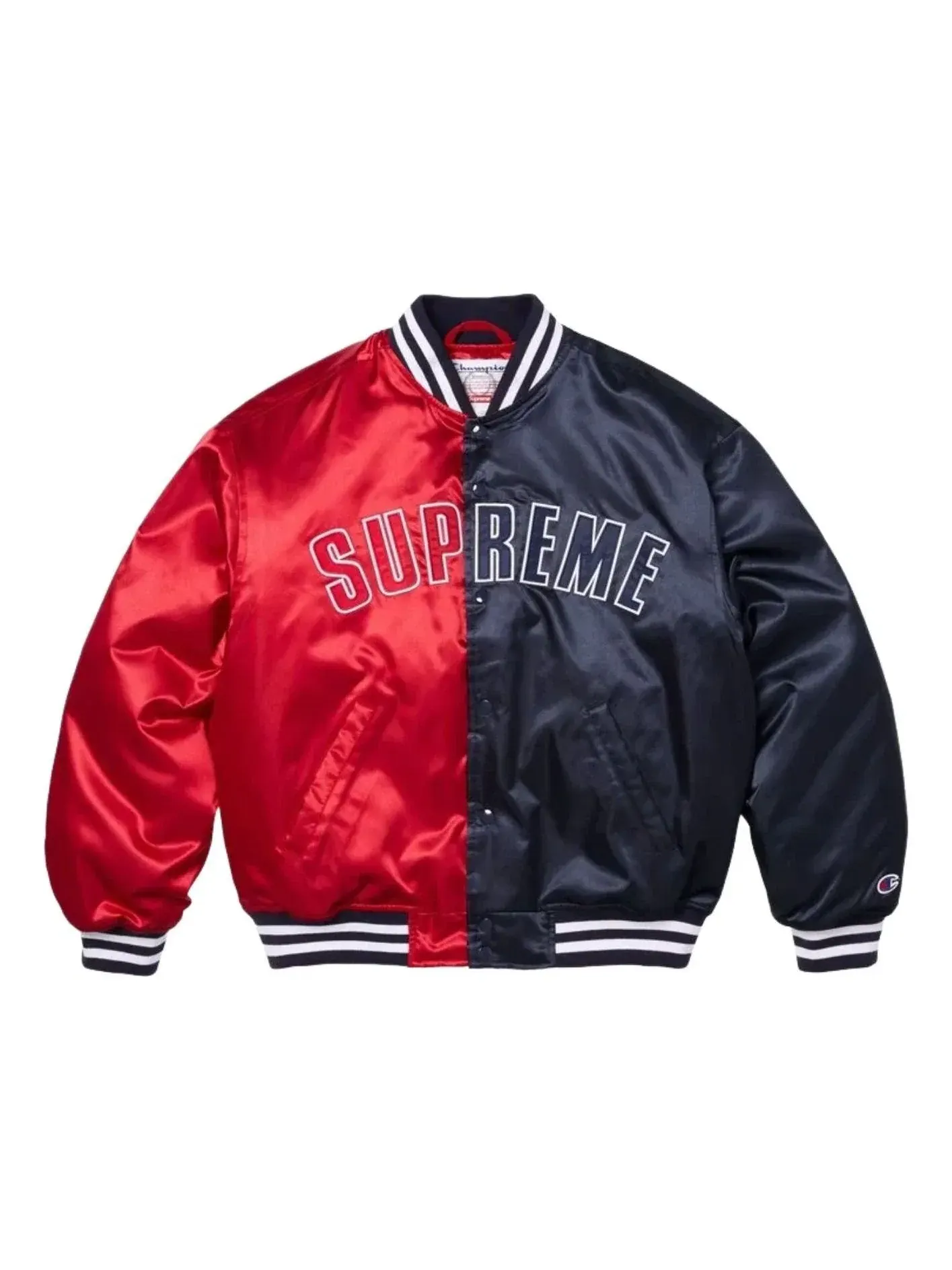 Куртка-бомбер Supreme x Champion SS26 из атласа, разноцветная, SUP-SS26-170-MLT — изображение 1 из 3, мульти