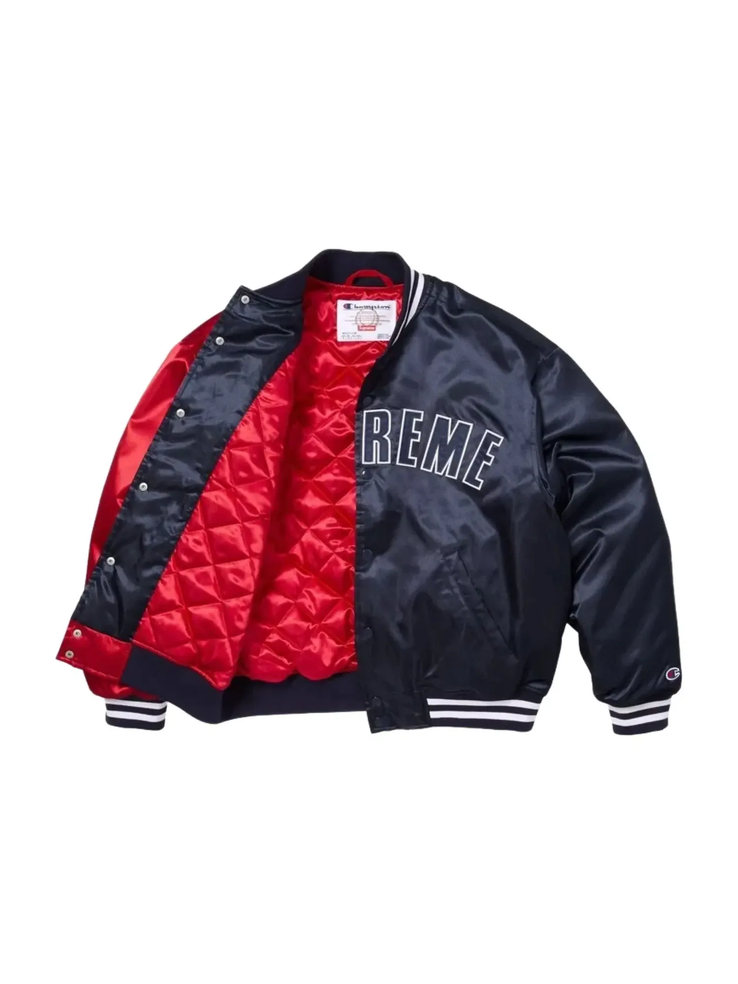 Куртка-бомбер Supreme x Champion SS26 из атласа, разноцветная, SUP-SS26-170-MLT — изображение 2 из 3, мульти