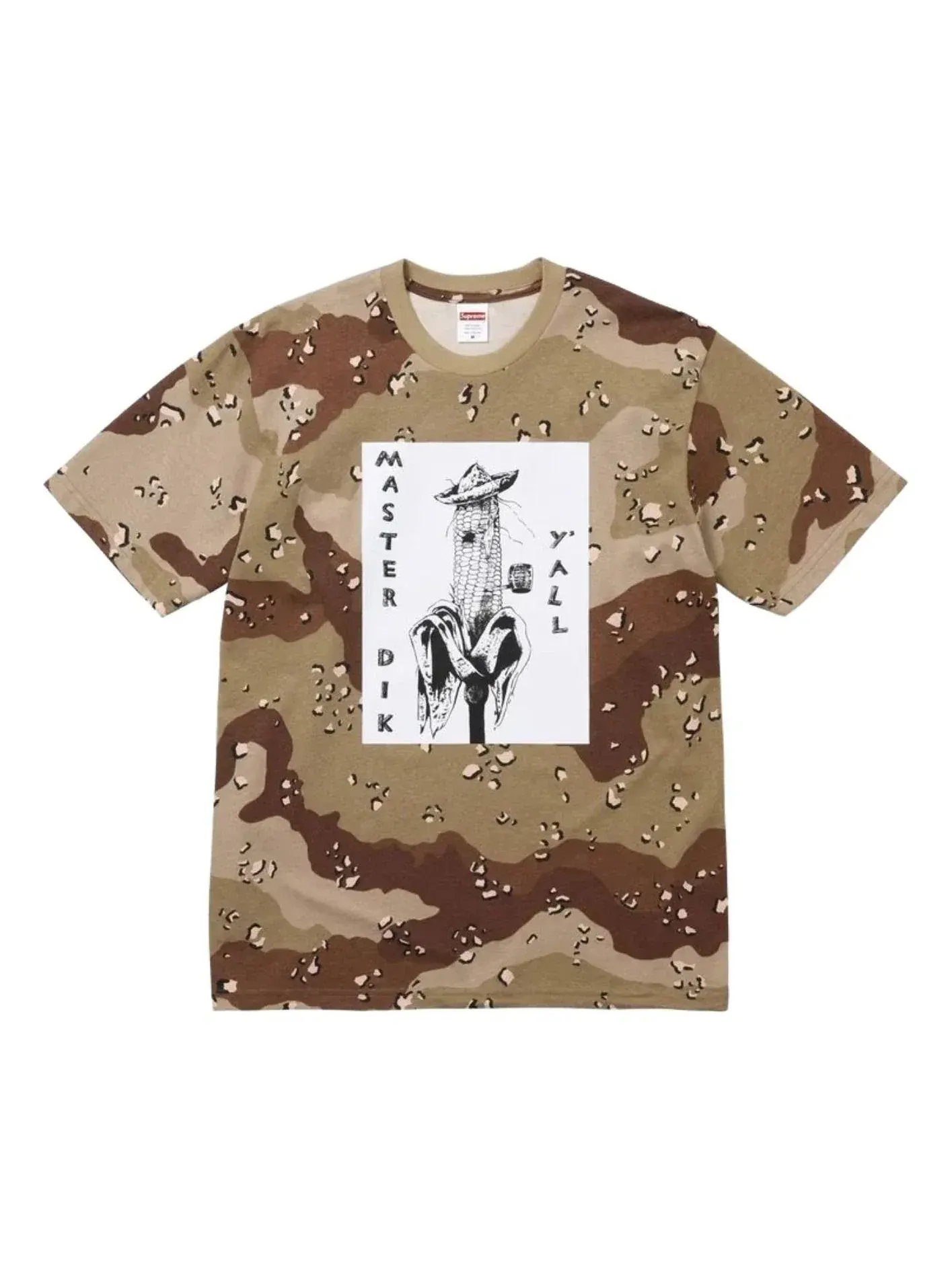 Футболка Supreme x Mike Kelley SS26 'Chocolate Chip Camo' SUP-SS26-175-CCMO — изображение 1 из 2, коричневый