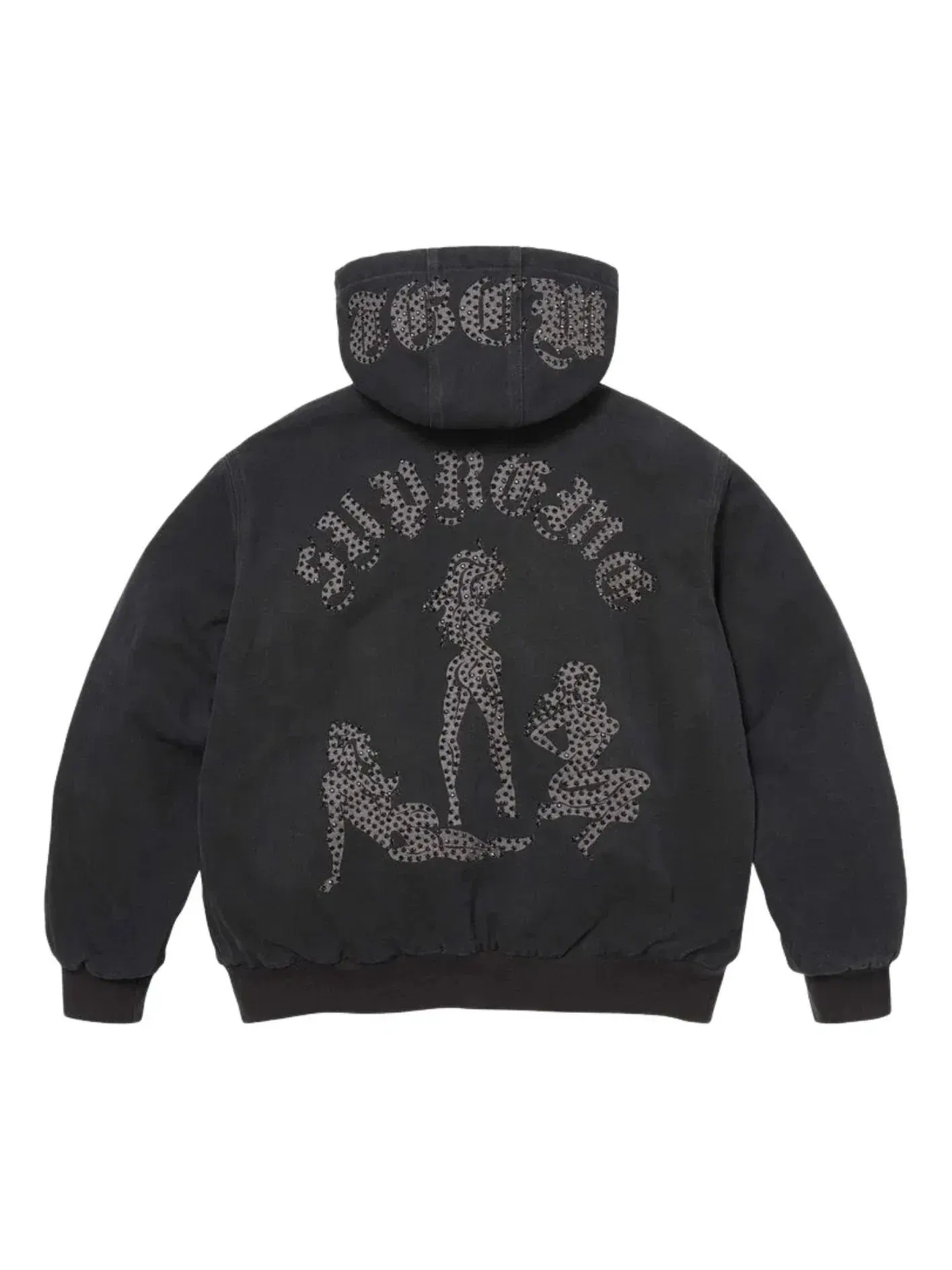 Рабочая куртка Supreme x The Great China Wall с капюшоном, черная, SUP-SS26-185-BLK — изображение 1 из 3, черный