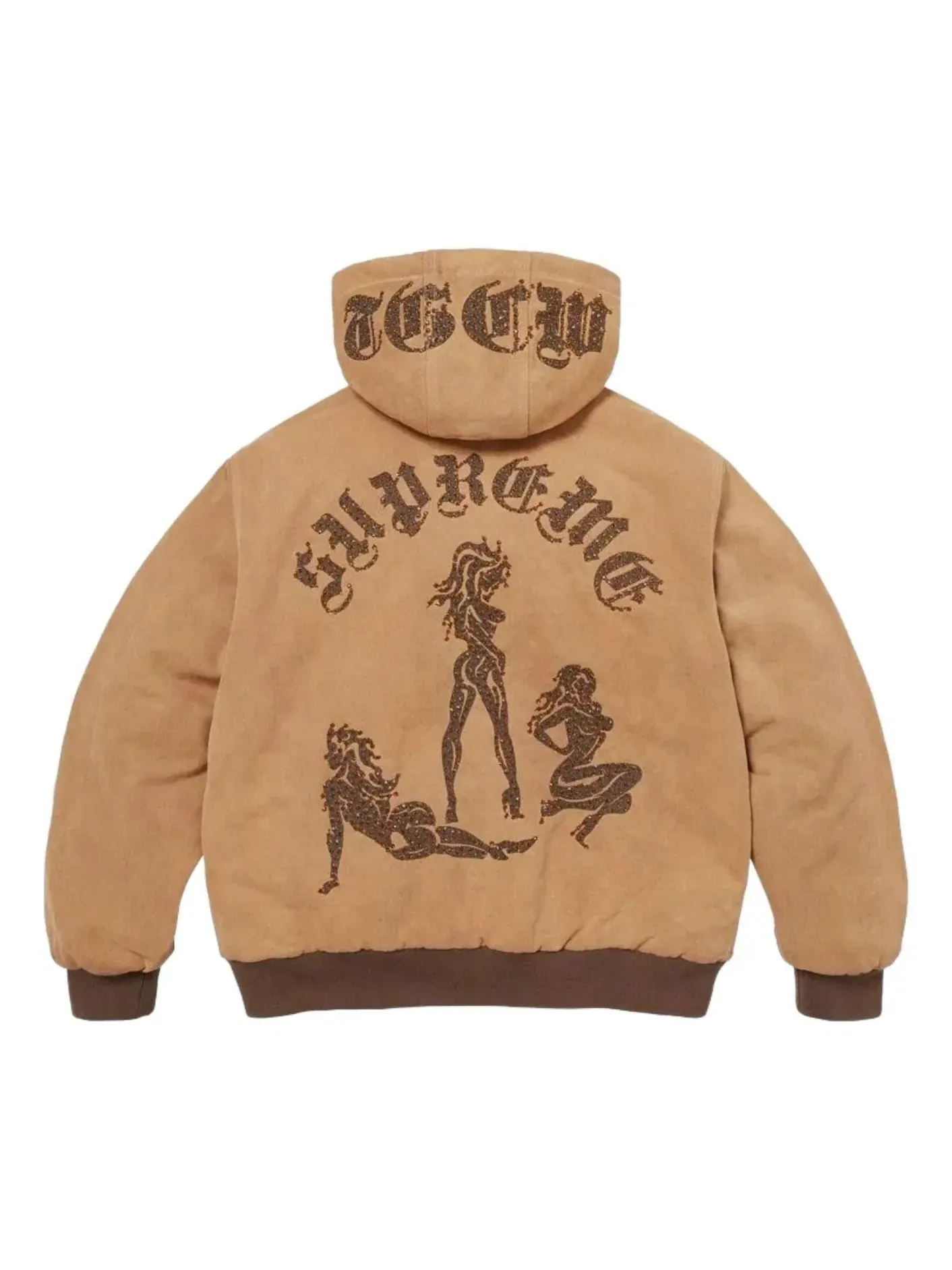 Рабочая куртка Supreme x The Great China Wall с капюшоном — изображение 1 из 3, бежевый
