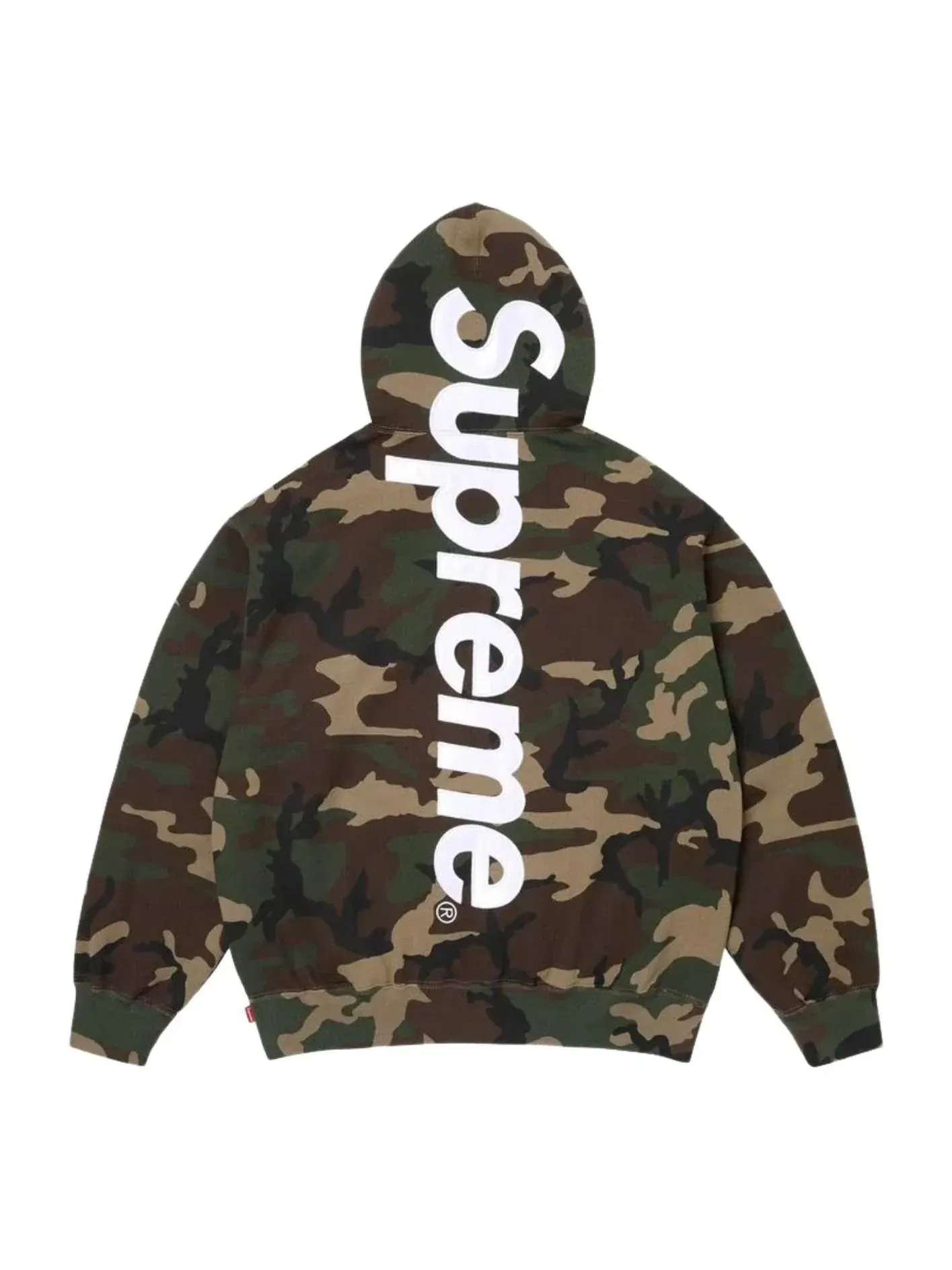 Толстовка Supreme SS26 с атласной аппликацией и капюшоном — изображение 1 из 2, зеленый