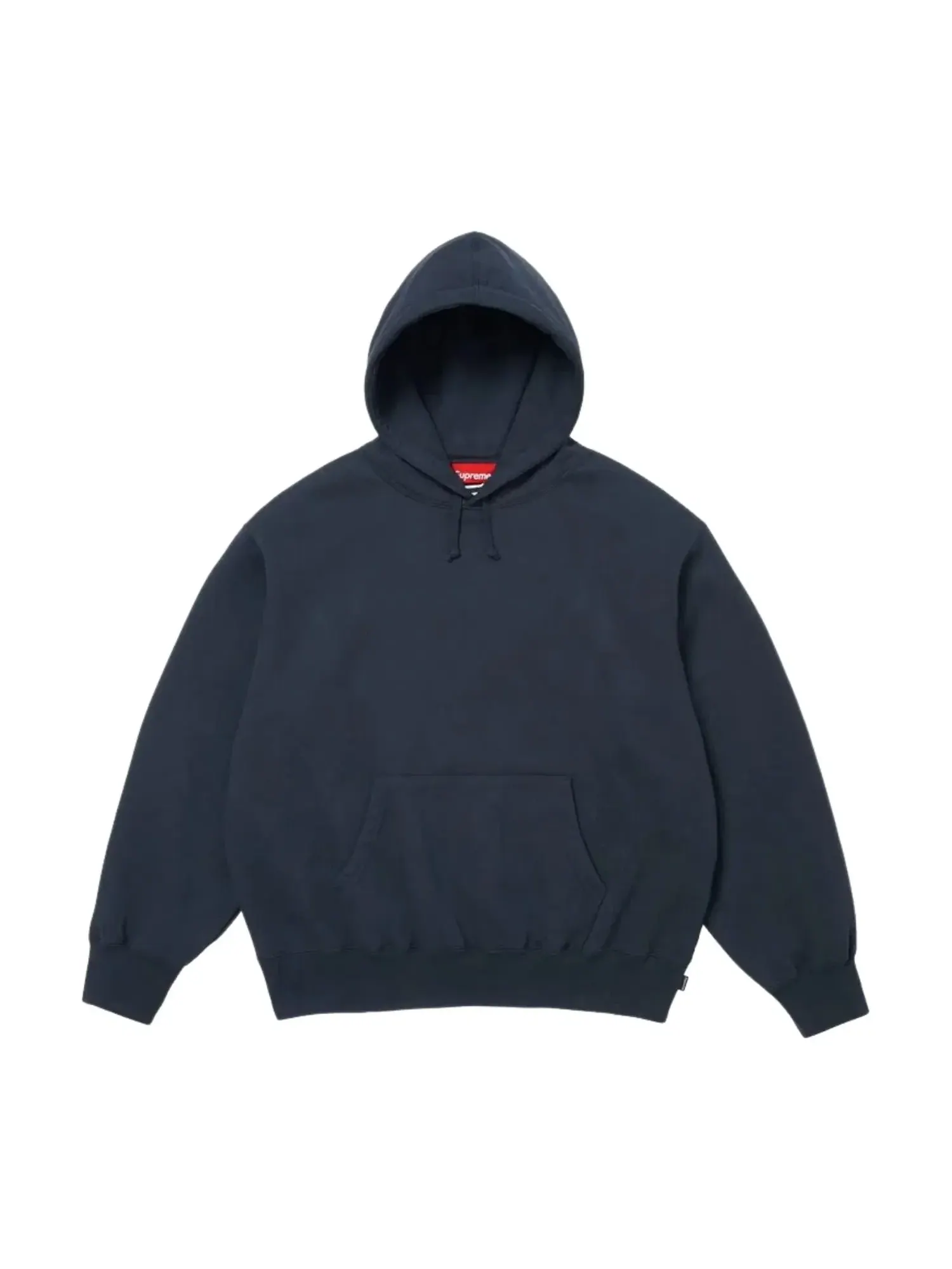 Толстовка Supreme SS26 с атласной аппликацией и капюшоном — изображение 2 из 2, темно-синий