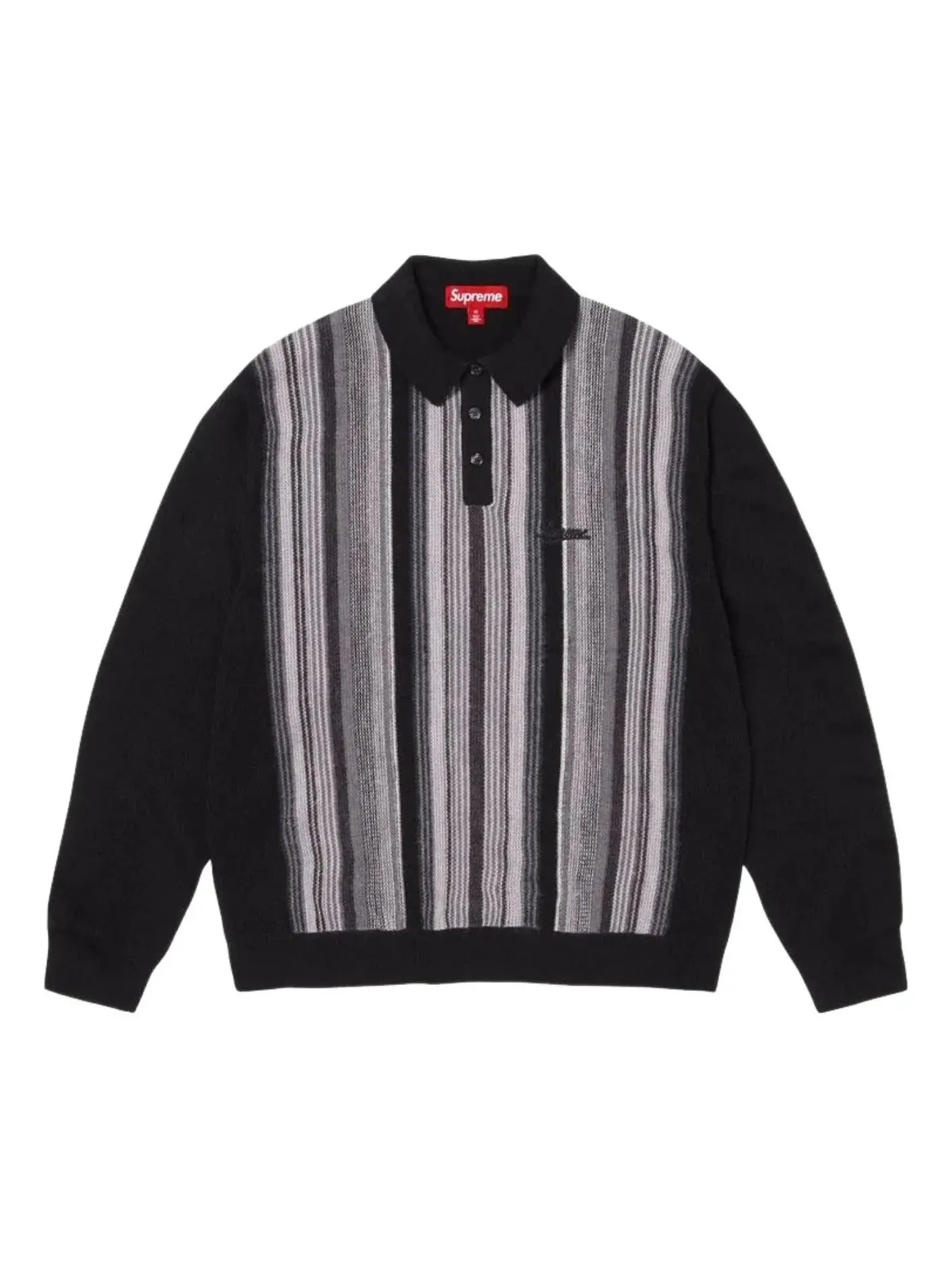 Поло Supreme SS26 Multi Stripe — изображение 1 из 1, черный