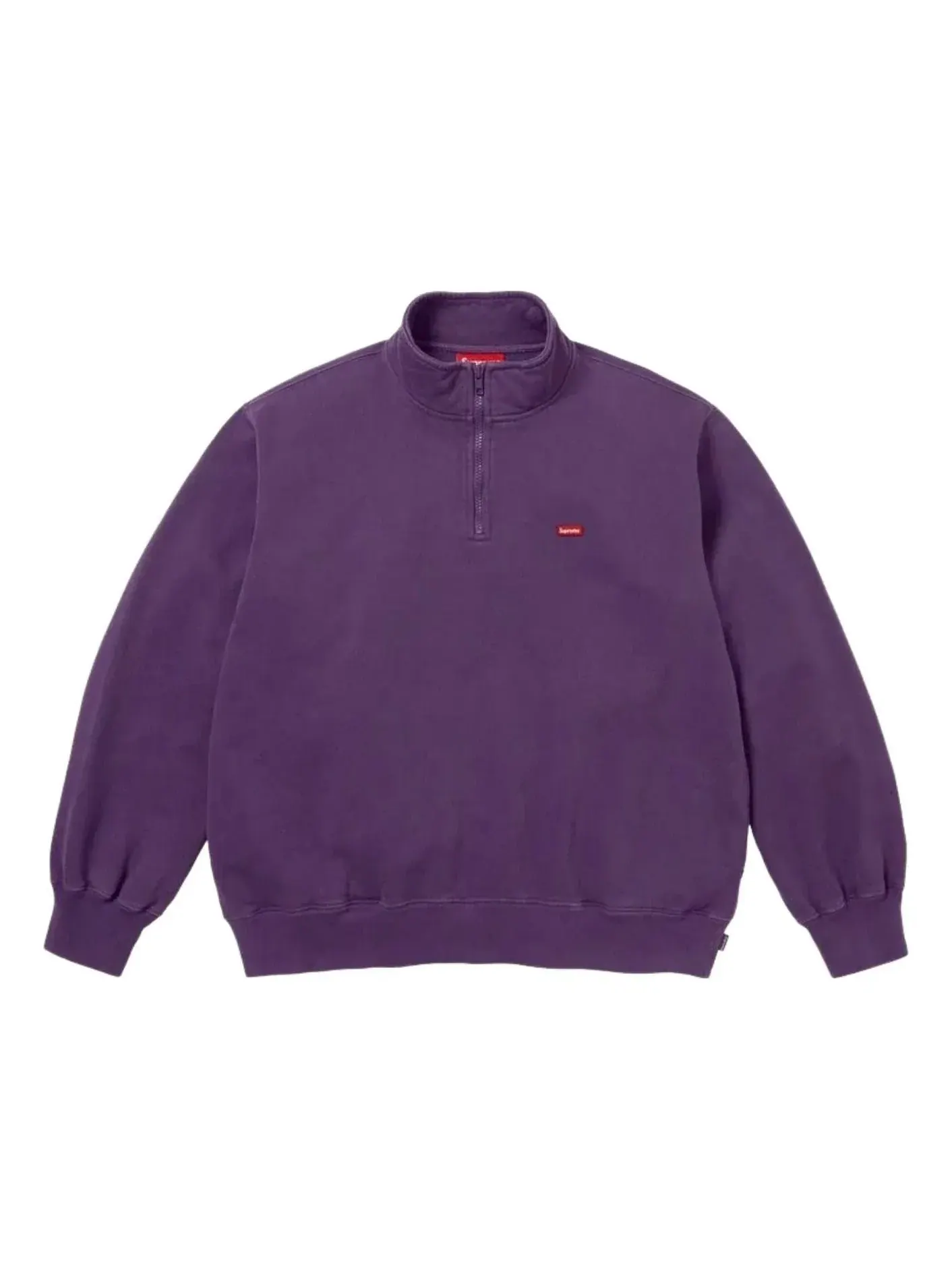 Пуловер Supreme SS26 Small Box Half Zip 'Dark Purple' SUP-SS26-200-PUR — изображение 1 из 1, фиолетовый