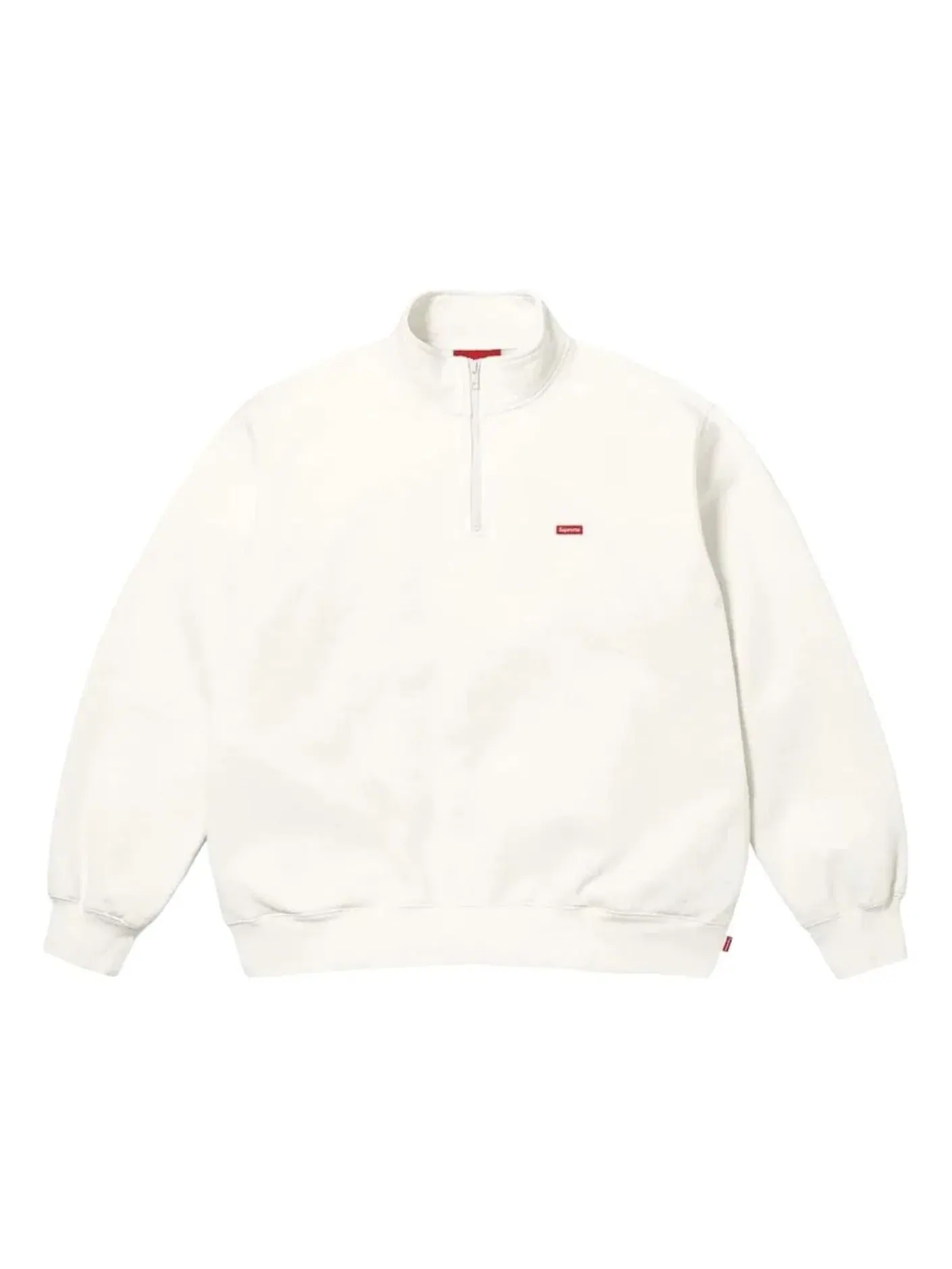 Пуловер Supreme SS26 Small Box Half Zip 'White' SUP-SS26-200-WHT — изображение 1 из 1, белый