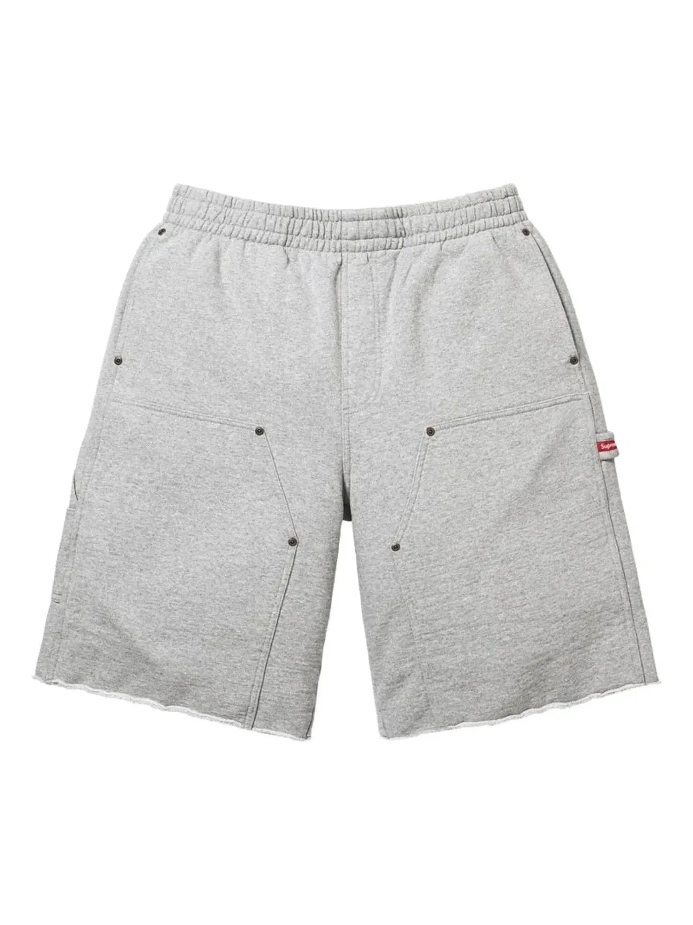 Спортивные шорты Supreme SS26 Double Knee Painter Sweatshort 'Heather Grey' SUP-SS26-204-GRY — изображение 1 из 2, серый