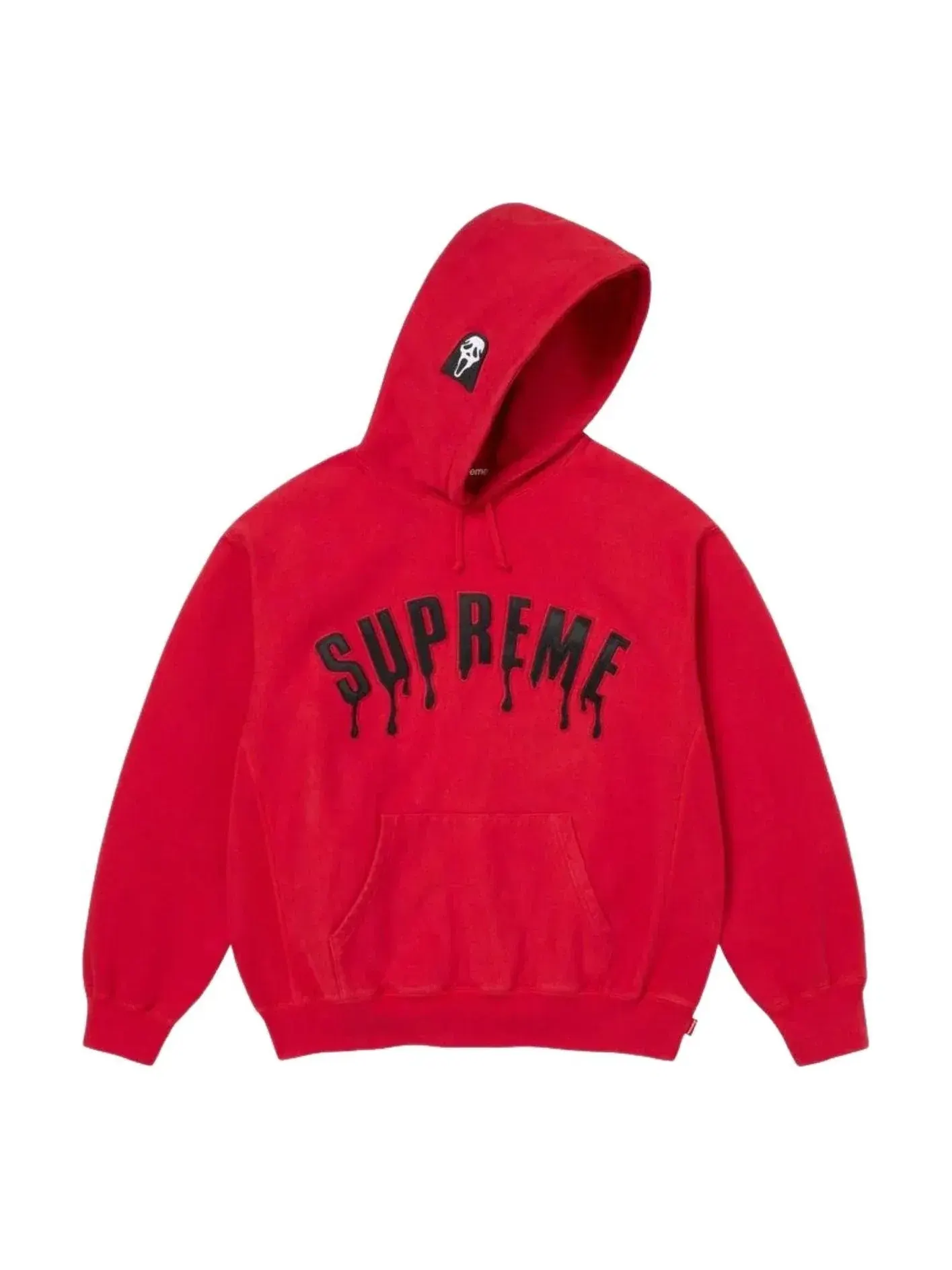 Толстовка Supreme x Ghostface SS26 Arc Hooded Sweatshirt 'Red' SUP-SS26-207-RED — изображение 1 из 1, красный
