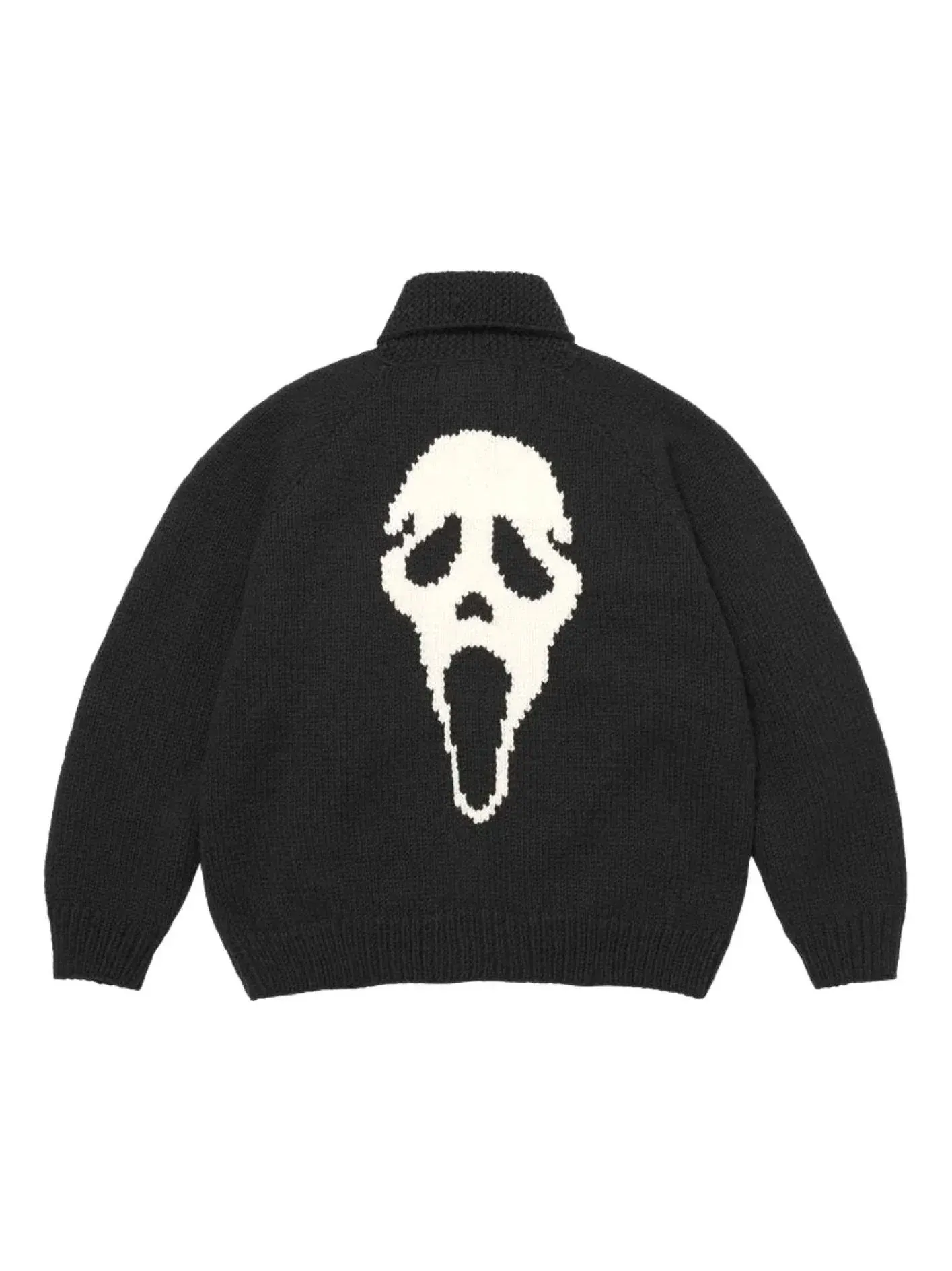 Свитер Supreme x Ghostface SS26 Cowichan, черный, SUP-SS26-208-BLK — изображение 1 из 2