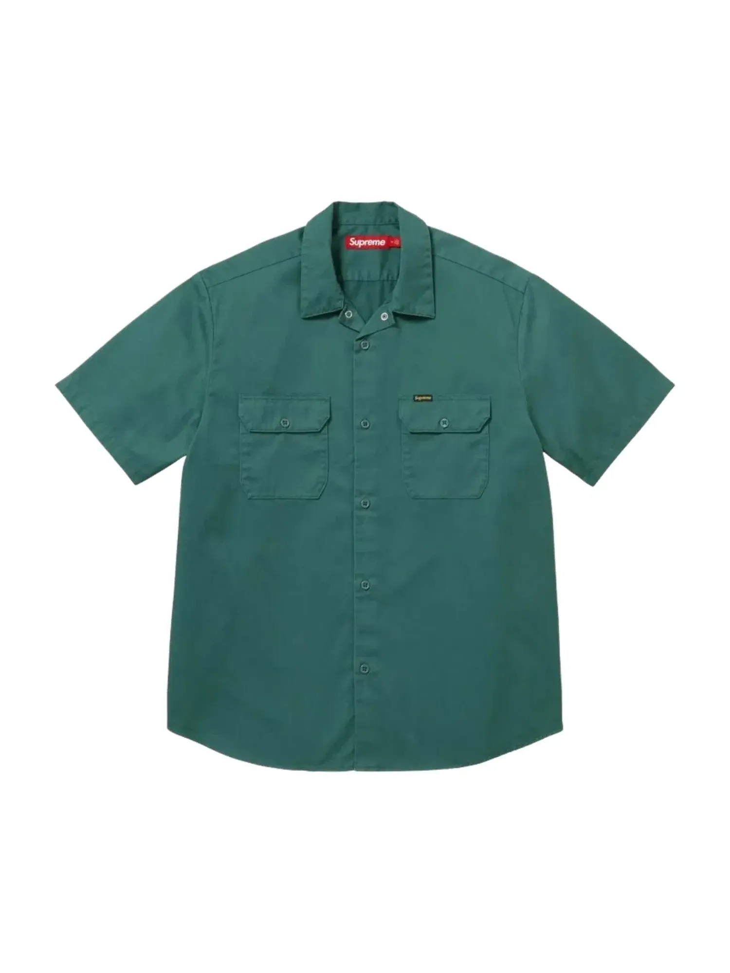 Рабочая рубашка Supreme x Ghostface SS26 S/S 'Work Green' SUP-SS26-210-GRN — изображение 2 из 2, зеленый