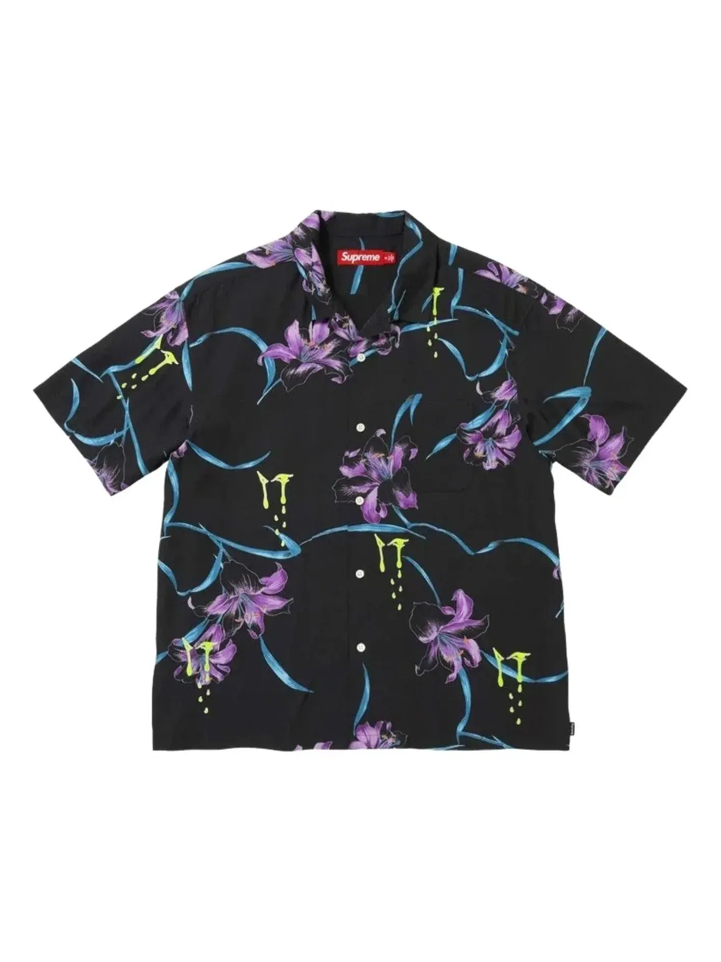 Футболка Supreme SS26 AOI Lilies S/S 'Black' SUP-SS26-213-BLK — изображение 1 из 1, черный