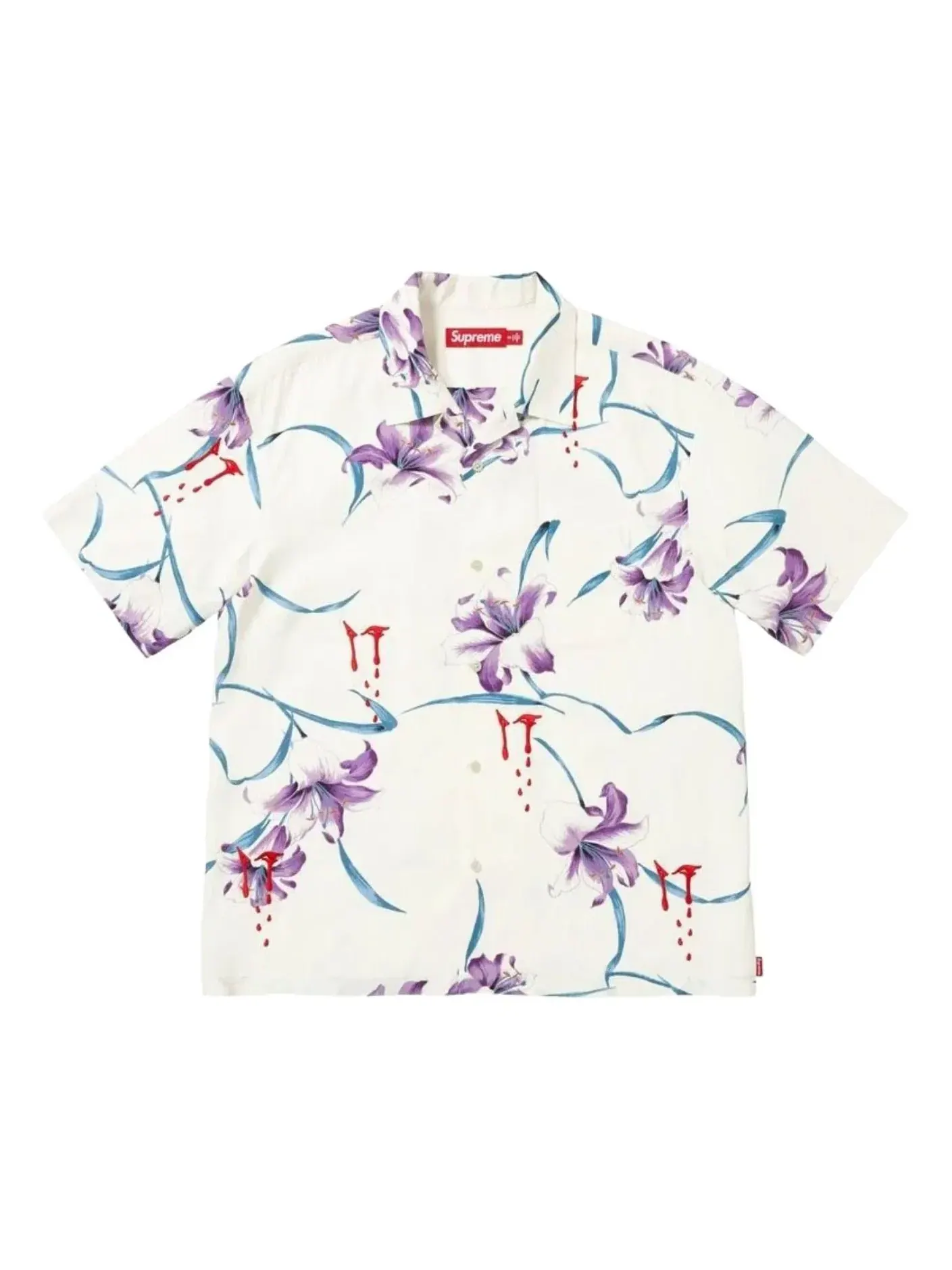 Футболка Supreme SS26 AOI Lilies S/S 'White' SUP-SS26-213-WHT — изображение 1 из 1, белый