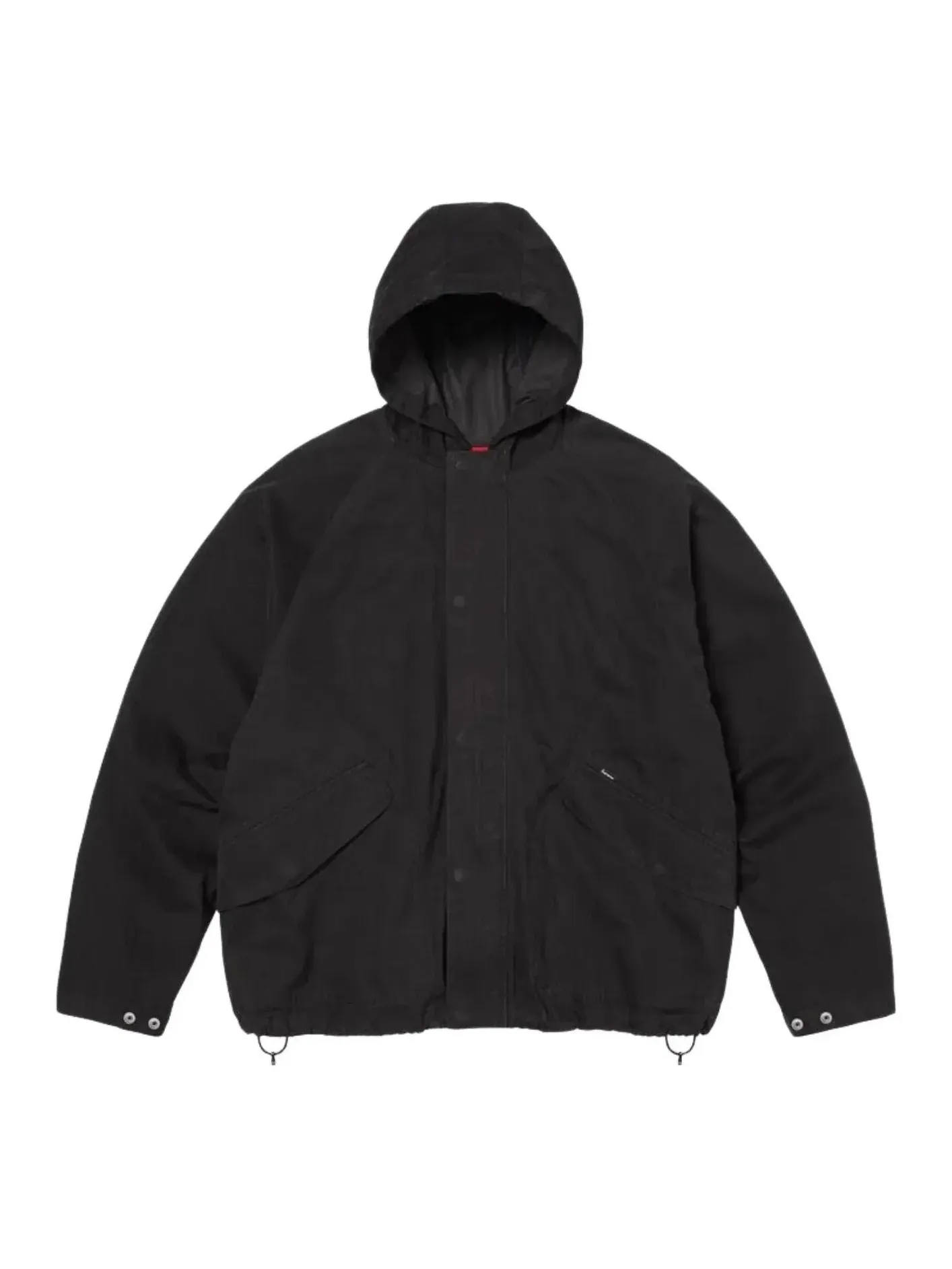 Куртка Supreme SS26 с капюшоном и рукавами реглан, черная, SUP-SS26-214-BLK — изображение 1 из 3, черный