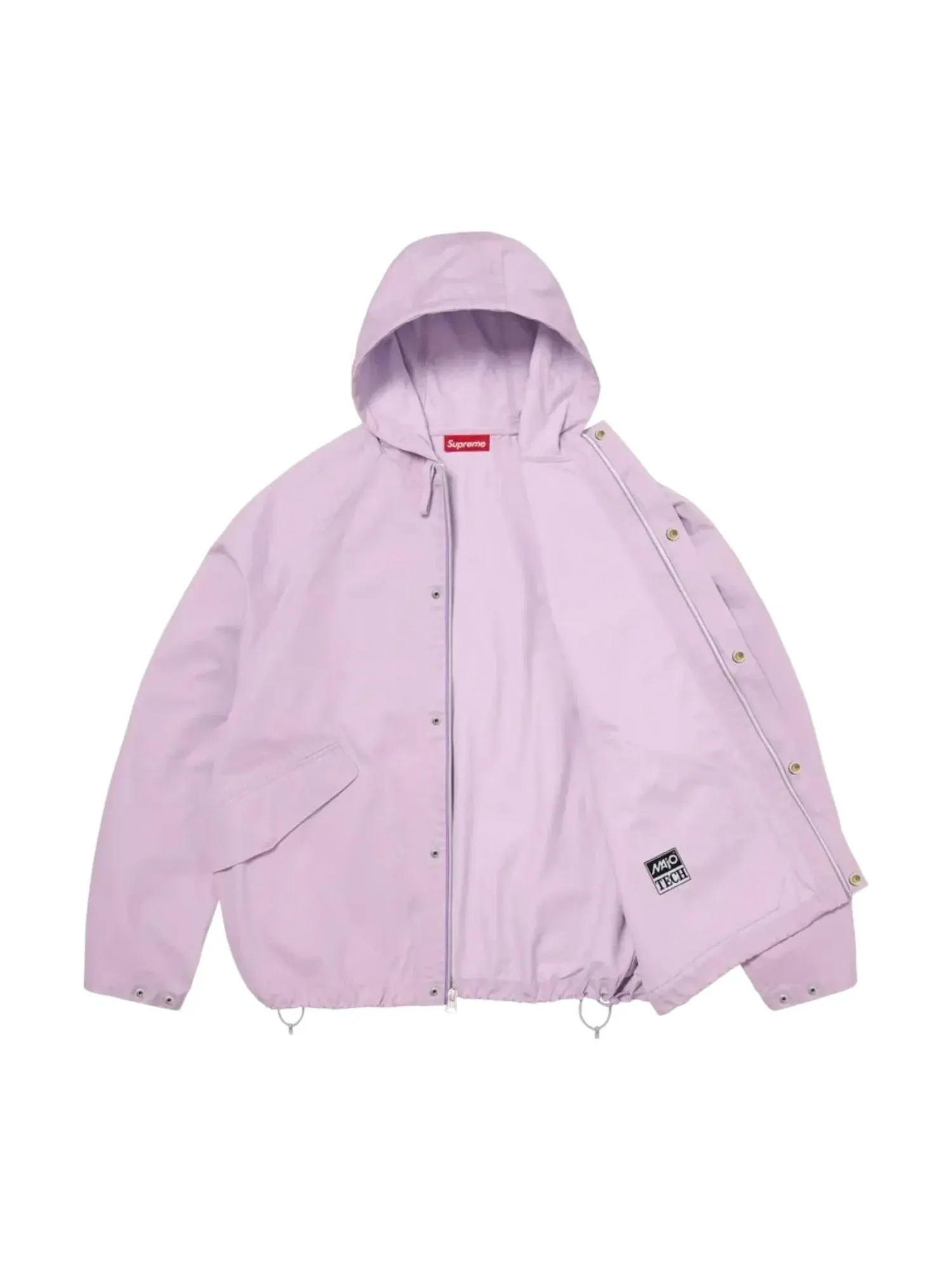 Куртка Supreme SS26 с капюшоном и рукавами реглан, цвет «Сиреневый» SUP-SS26-214-LLC — изображение 2 из 3