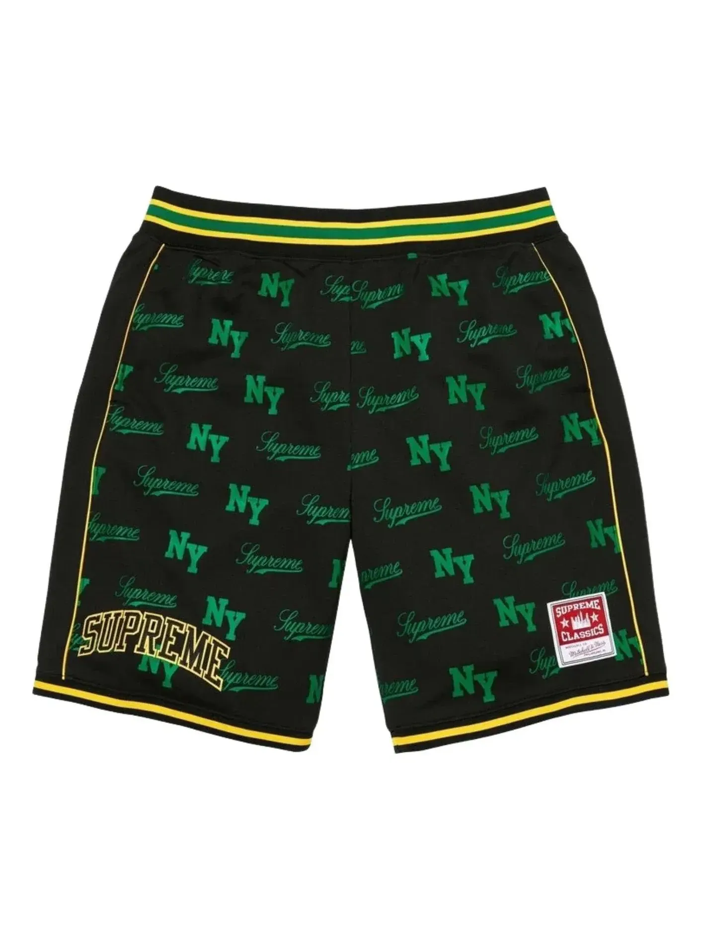Баскетбольные шорты Supreme x Mitchell & Ness Monogram SS26, черный цвет, SUP-SS26-221-BLK — изображение 1 из 2