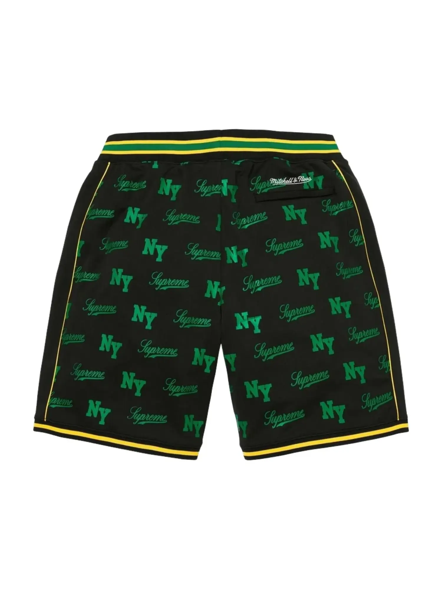 Баскетбольные шорты Supreme x Mitchell & Ness Monogram SS26, черный цвет, SUP-SS26-221-BLK — изображение 2 из 2