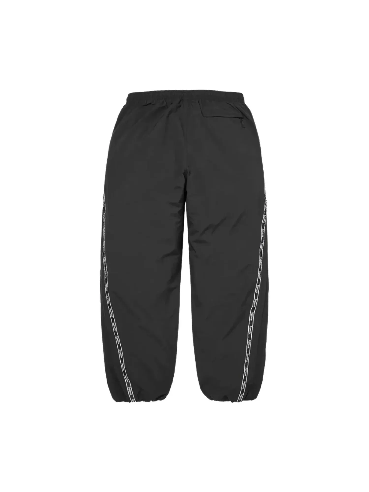 Спортивные брюки Supreme SS26 с логотипом и тесьмой, черные, SUP-SS26-266-BLK — 2