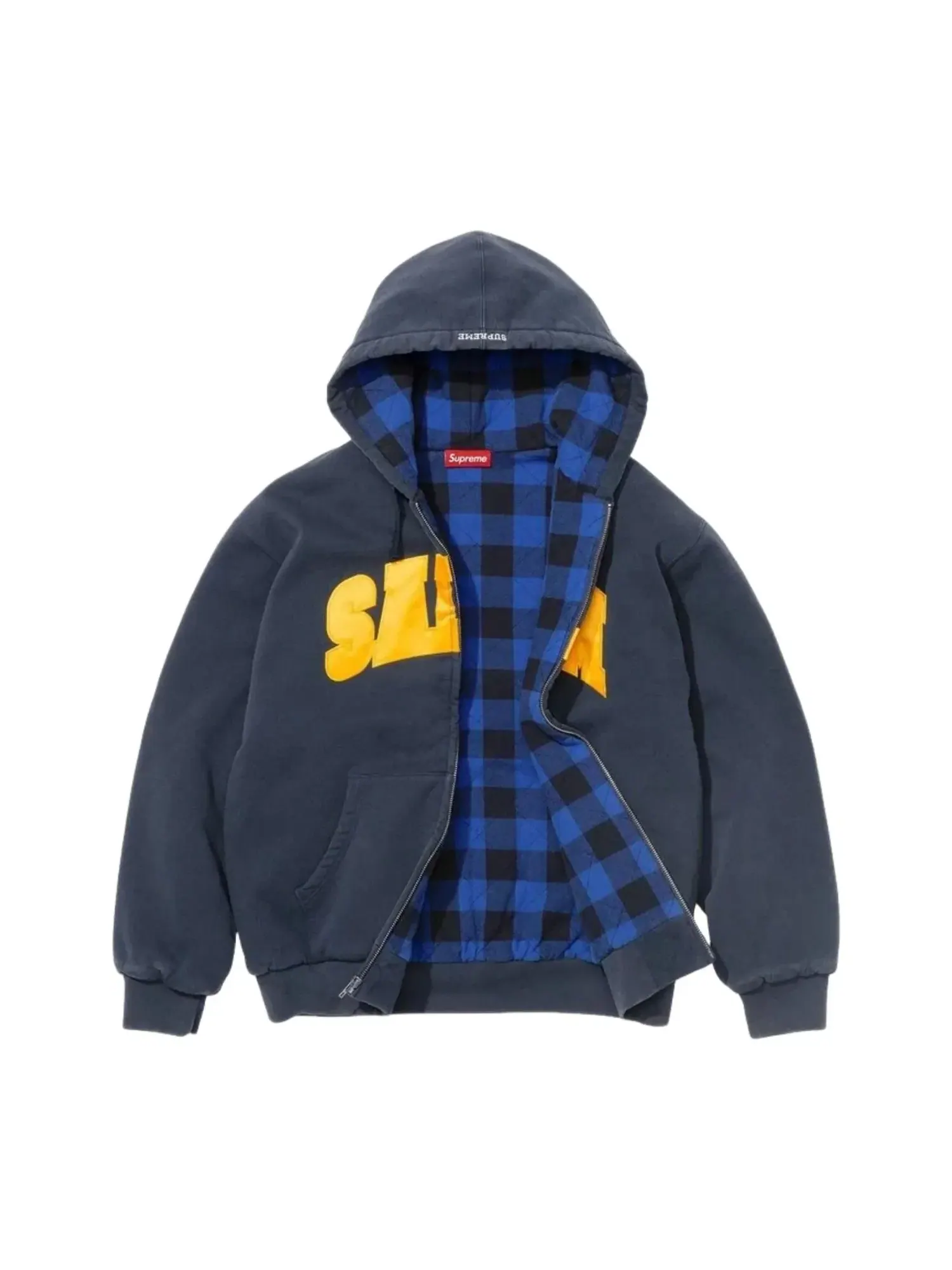 Толстовка Supreme x SALEM SS26 на молнии с капюшоном — изображение 2 из 2, темно-синий