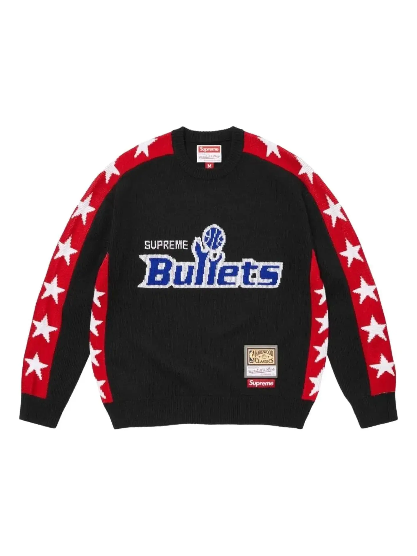 Свитер Supreme x Mitchell & Ness SS26 Teams, черный, SUP-SS26-286-BLK — изображение 1 из 2