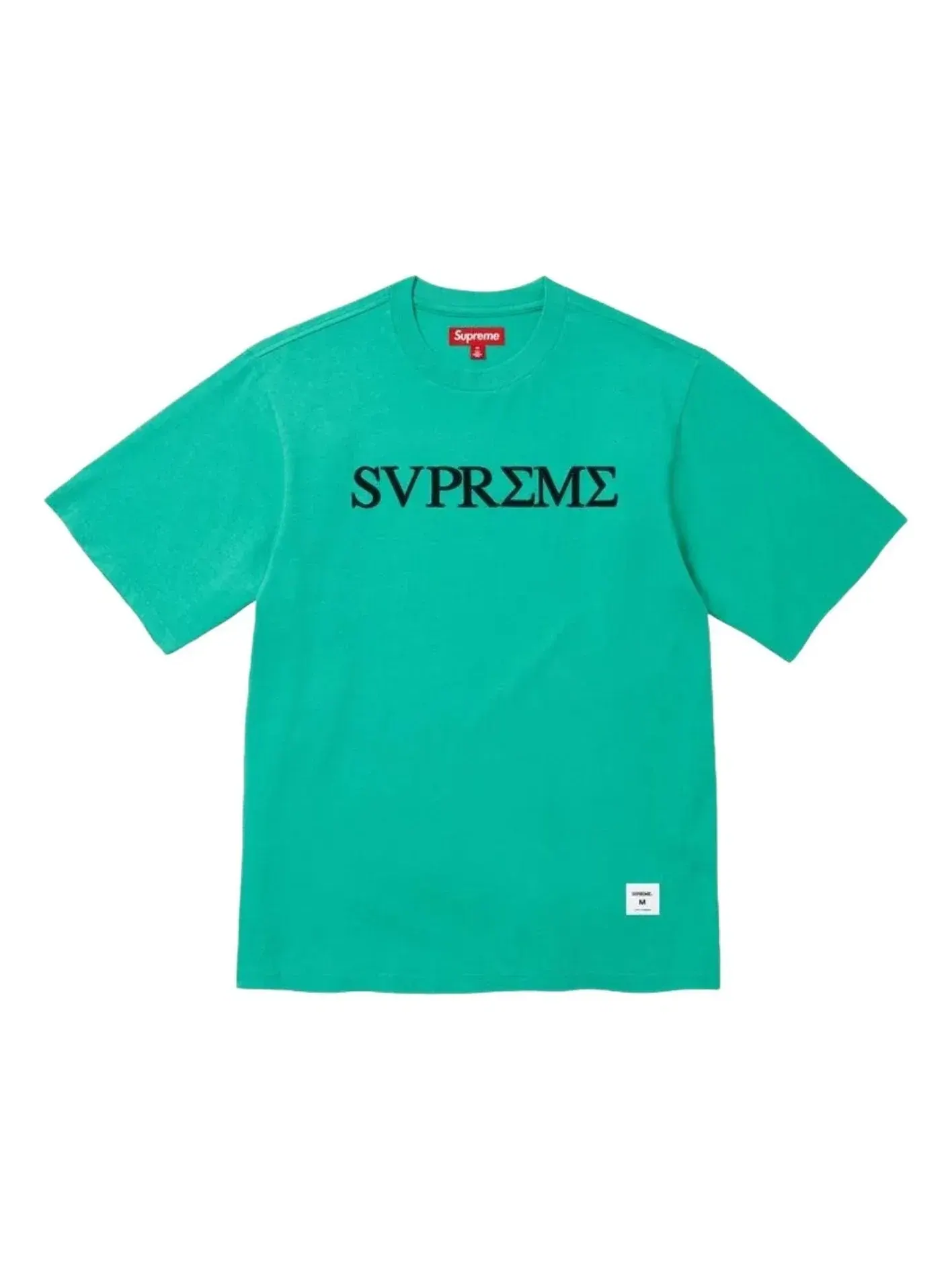 Футболка Supreme SS26 Greek S/S 'Aqua' SUP-SS26-290-PINE — изображение 1 из 1, зеленый