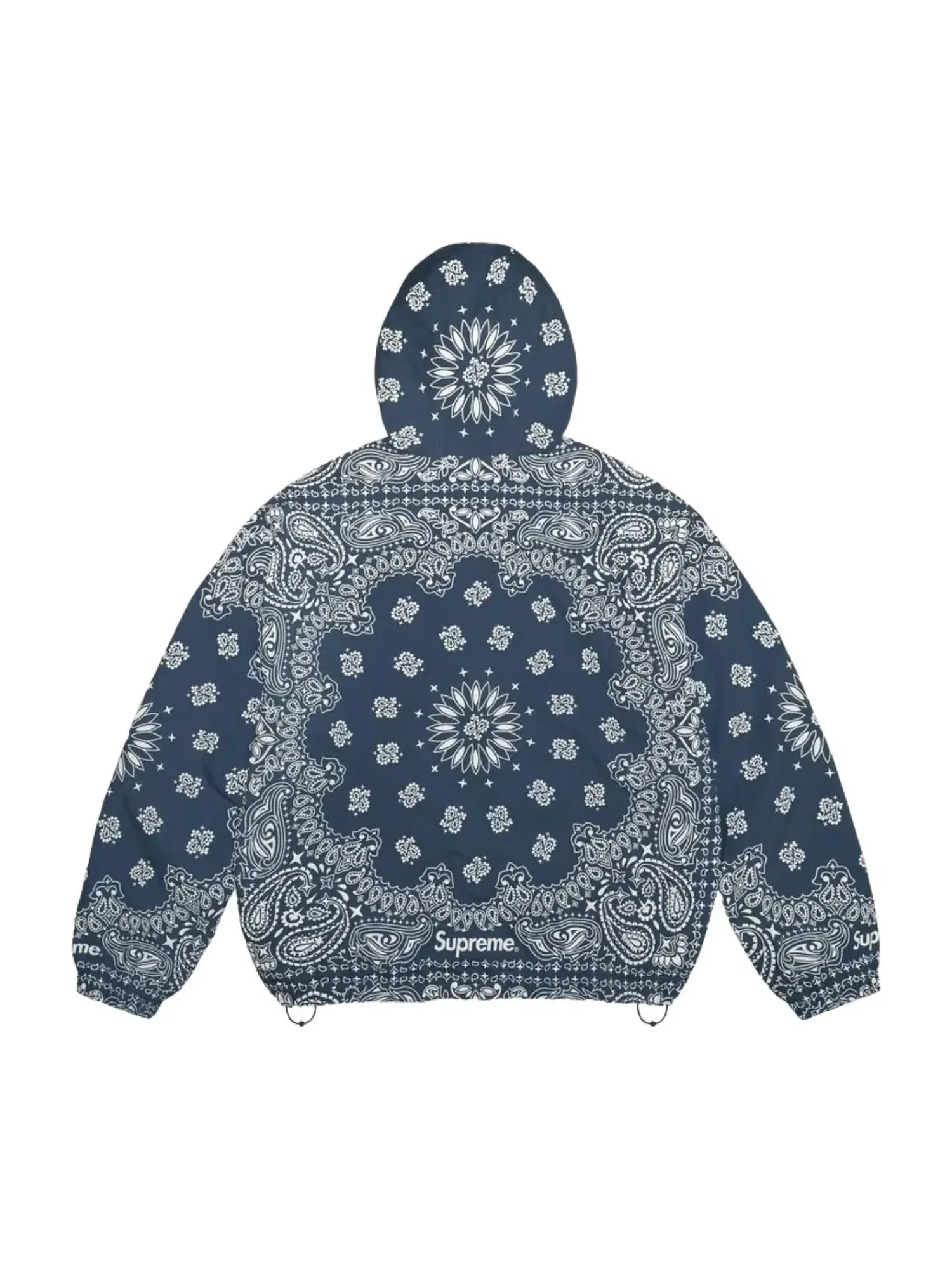 Мужское худи с принтом Reflective Bandana Anorak Supreme — изображение 4 из 4, синий