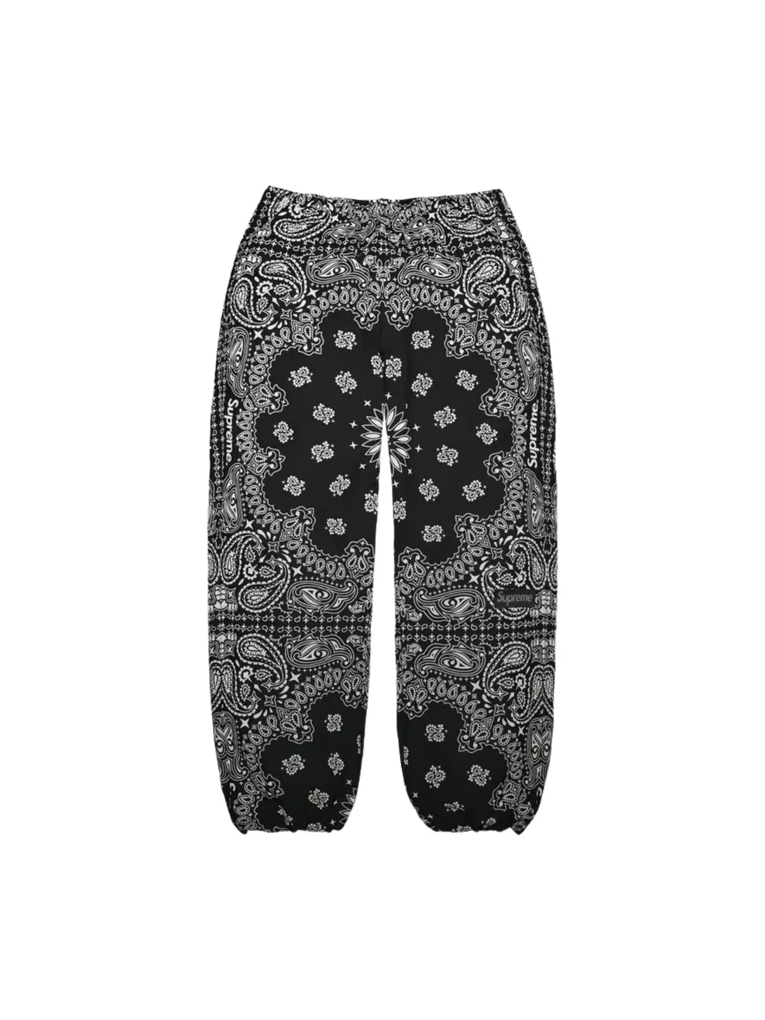 Мужские спортивные штаны с принтом Reflective Bandana Supreme — изображение 2 из 3, черный