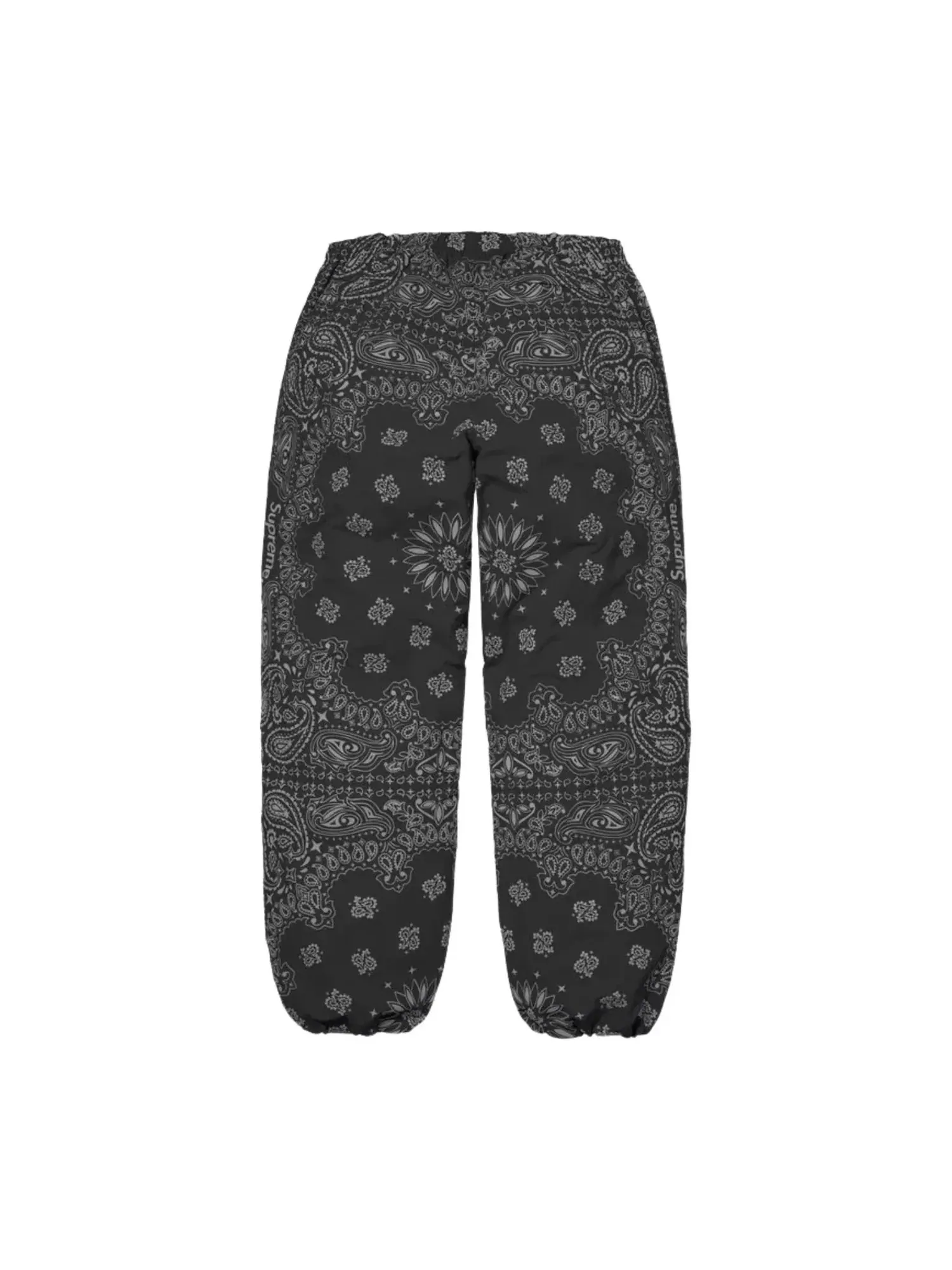 Мужские спортивные штаны с принтом Reflective Bandana Supreme — изображение 3 из 3, черный