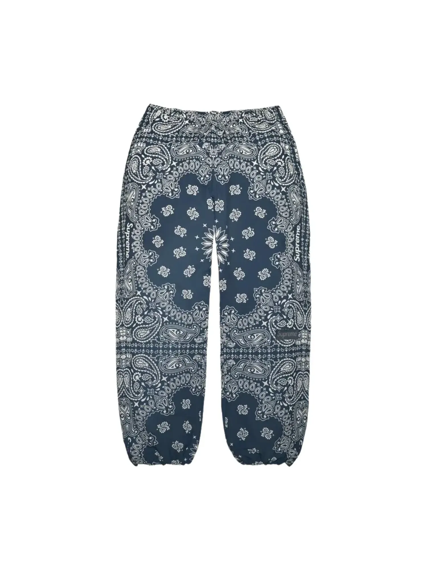 Мужские спортивные штаны с принтом Reflective Bandana Track Pant Supreme — изображение 2 из 3, синий